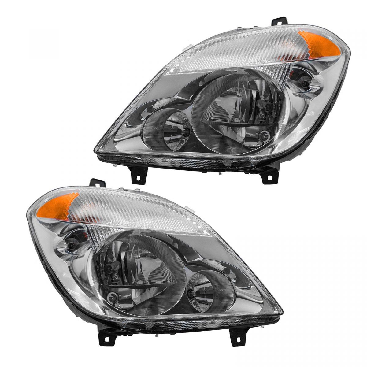 Headlight Headlamp Halogen LH & RH Pair Set for 1013 Mercedes Benz