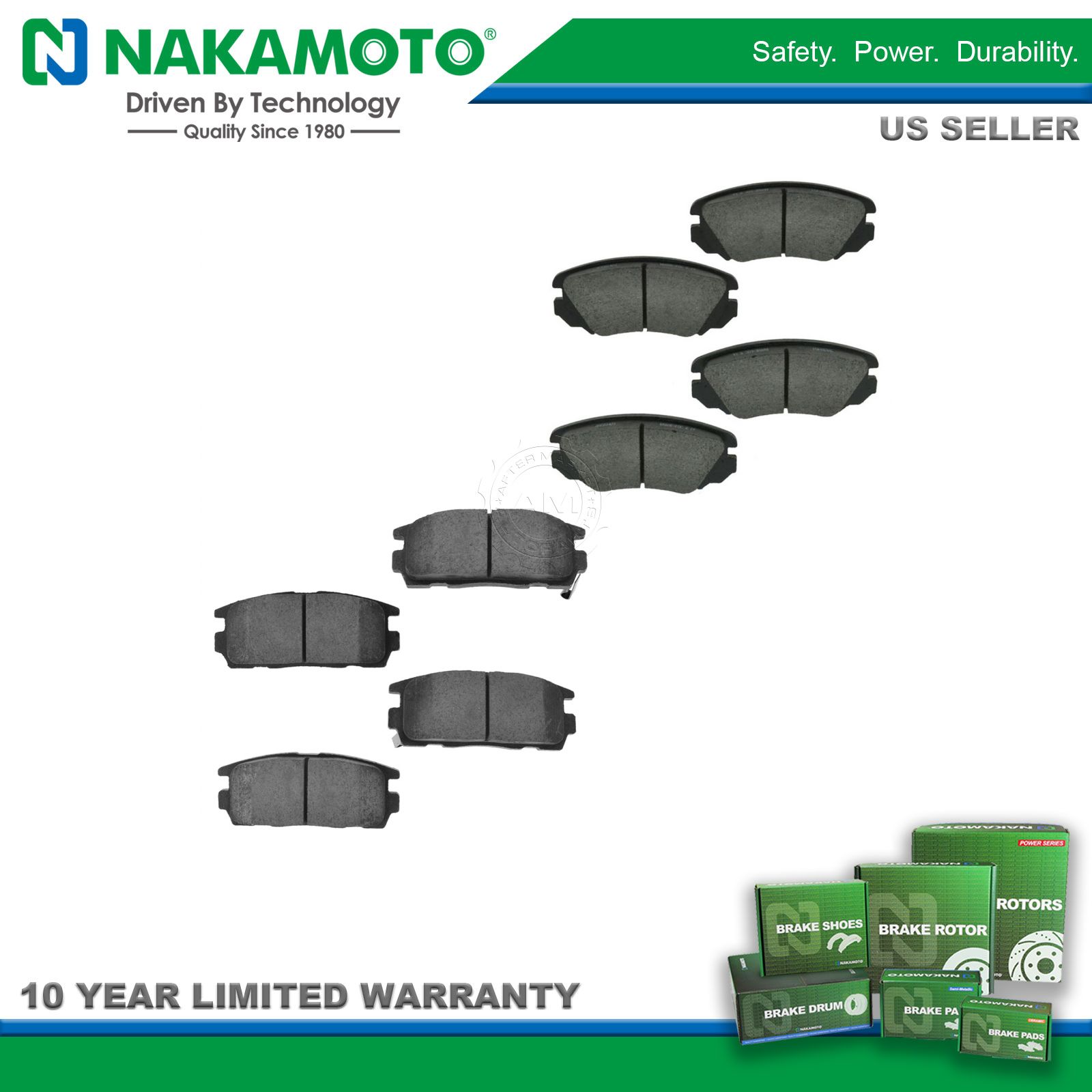 Nakamoto Ceramic Brake Pad Front Rear Kit for Buick Chevy Equinox ... Nakamoto Ceramic Brake Pad Front Rear Kit for Buick Chevy Equinox ...