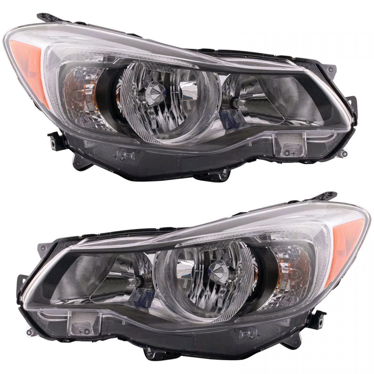Halogen Headlight Lamp Assembly Pair LH RH Sides for