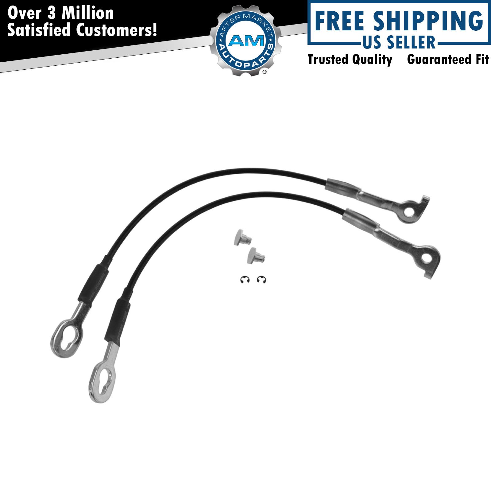 New Tailgate Cable Pair Left & Right with Hardware Pins for S10 S15 Sonoma Truck