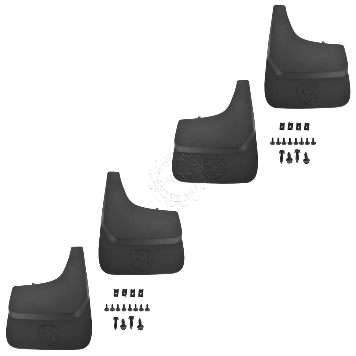 OEM Splash Guard Mud Flap Kit Set of 4 LH RH Front & Rear for Ram Nitro
