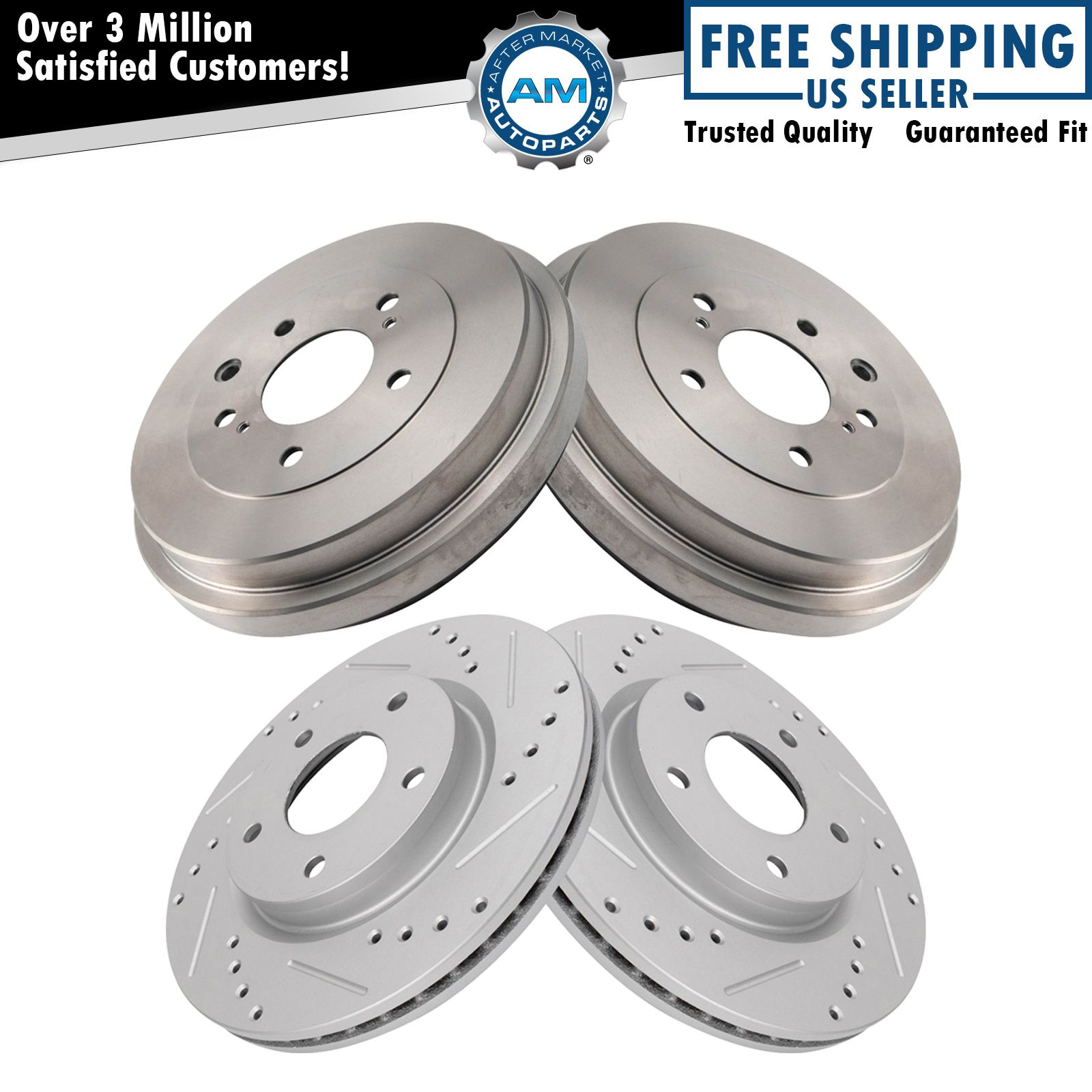 <b>4 Piece Performance Brake Rotor Set</b>
