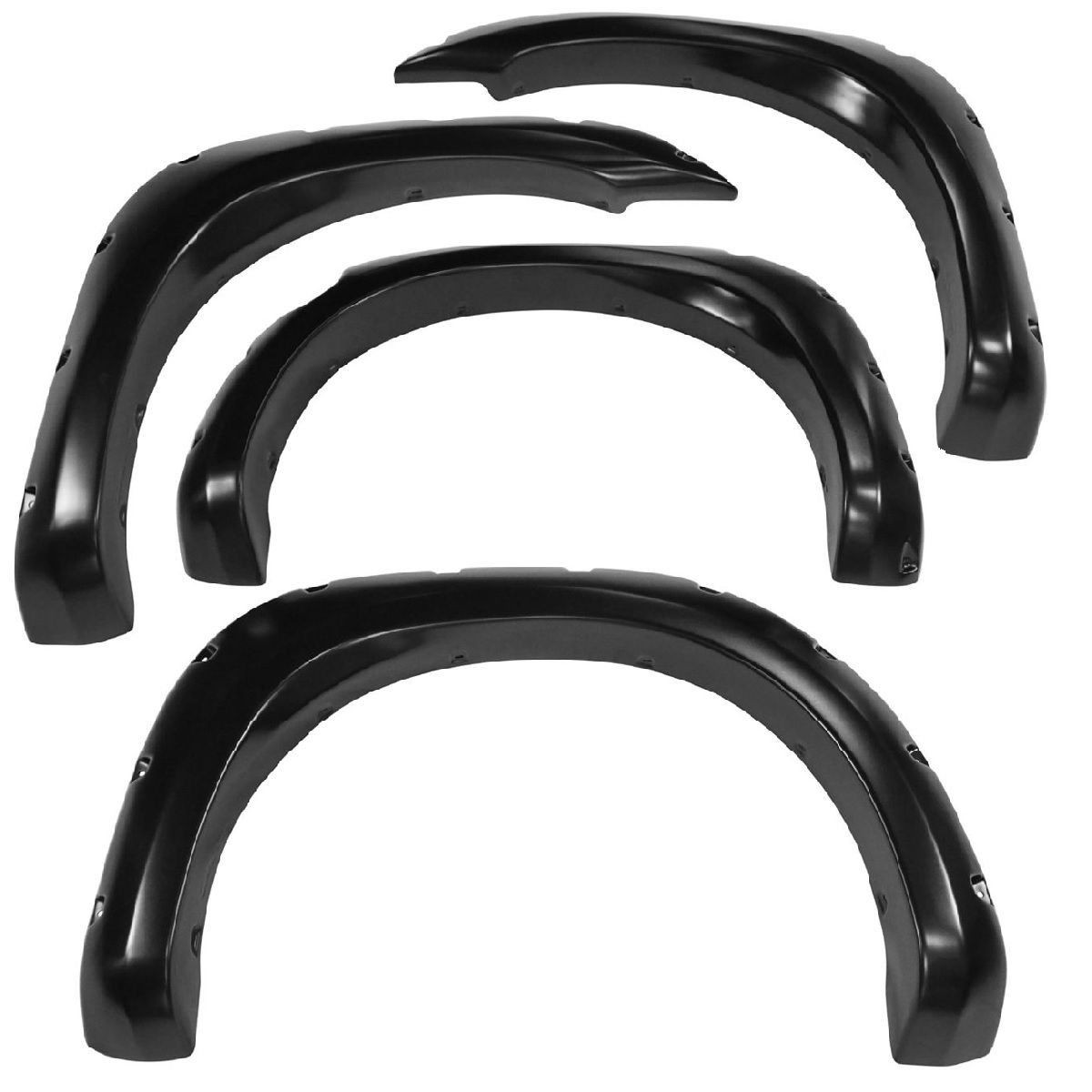 Fender Flare Kit Bolt On Pocket Rivet Style Smooth Set of 4 for Titan
