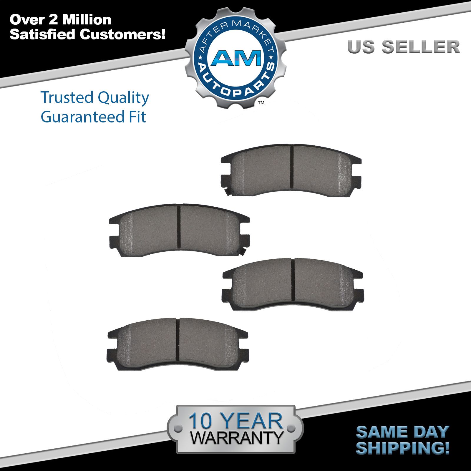 Nakamoto Semi Metallic Front Brake Pad Left /& Right Kit Set For Infiniti Car SUV