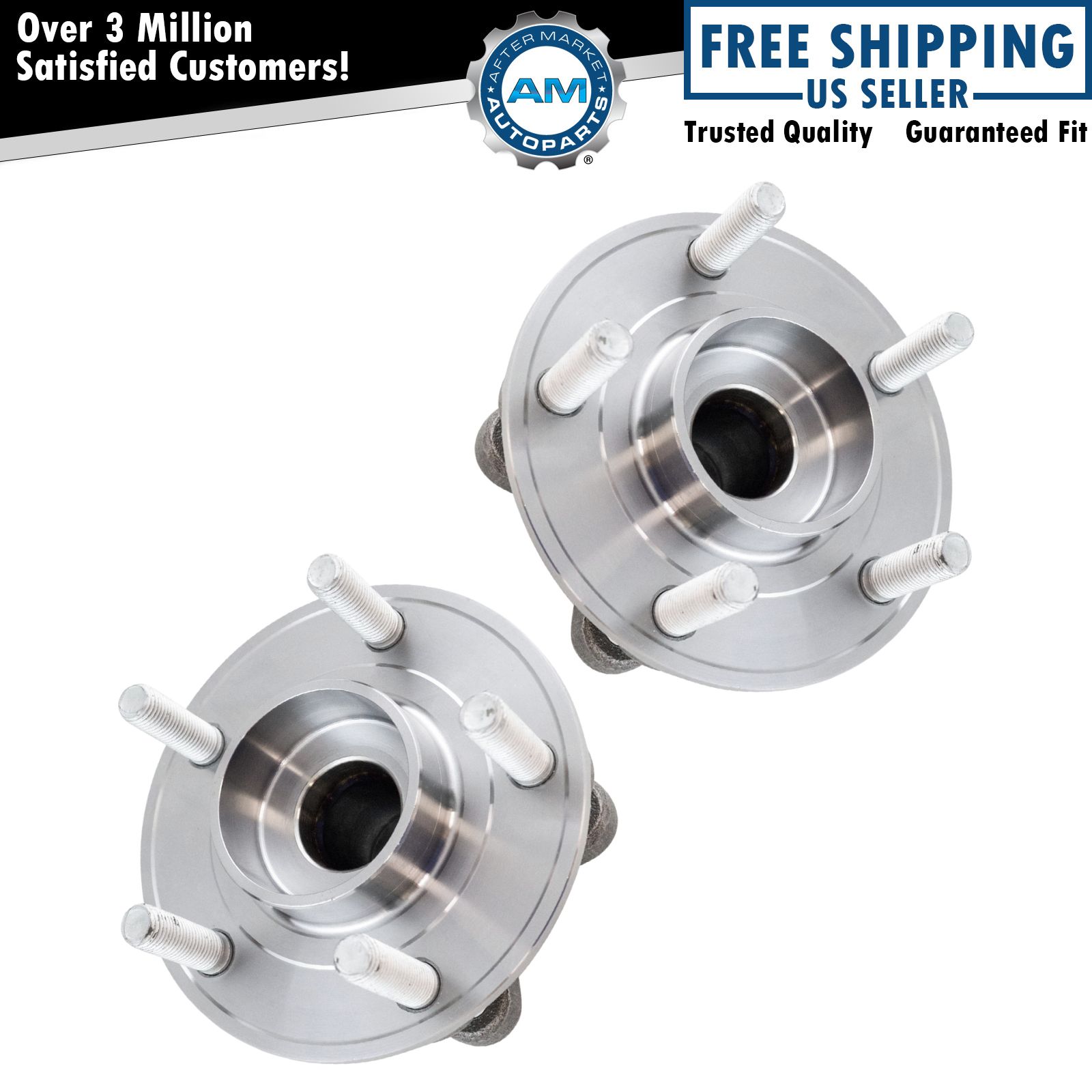 Rear Wheel Bearing & Hub Assembly LH RH Pair for Ford Fusion Lincoln MKZ New
