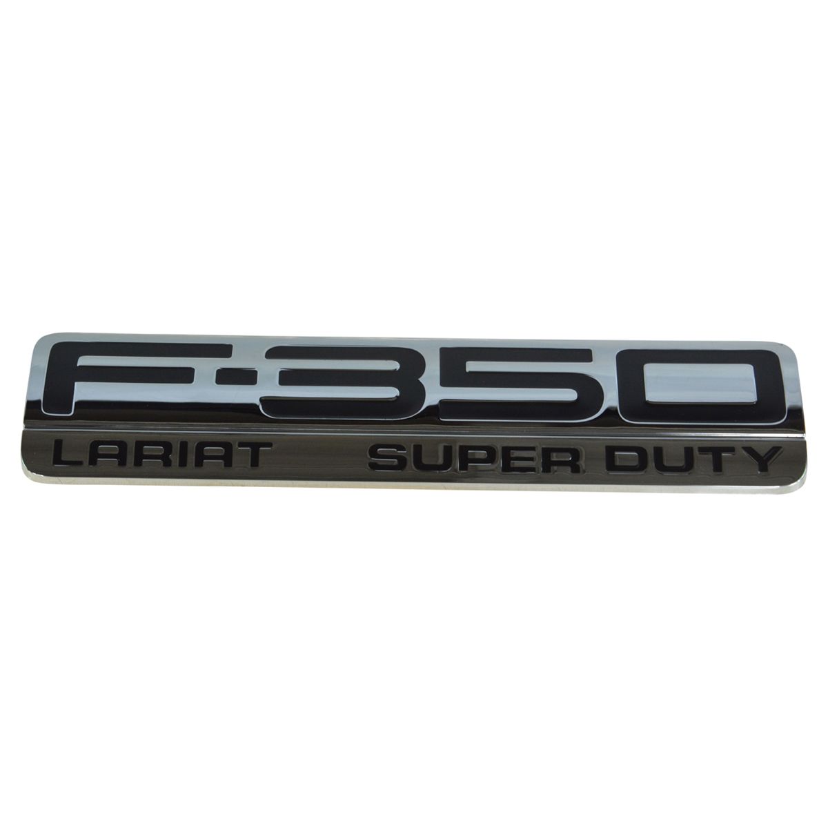 OEM Nameplate Emblem Chrome /& Black Pair for Ford F-350 Lariat Super Duty Pickup