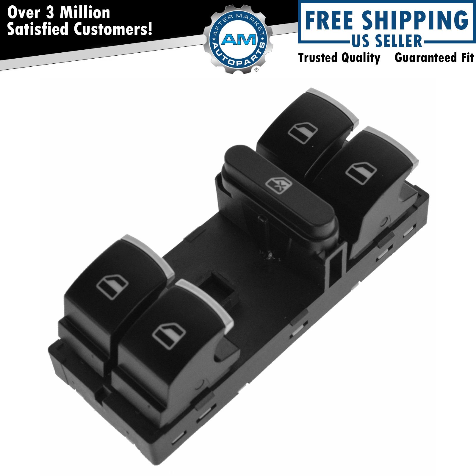 Master Power Window Switch Front LH Left Driver for VW Passat Tiguan Jetta Golf