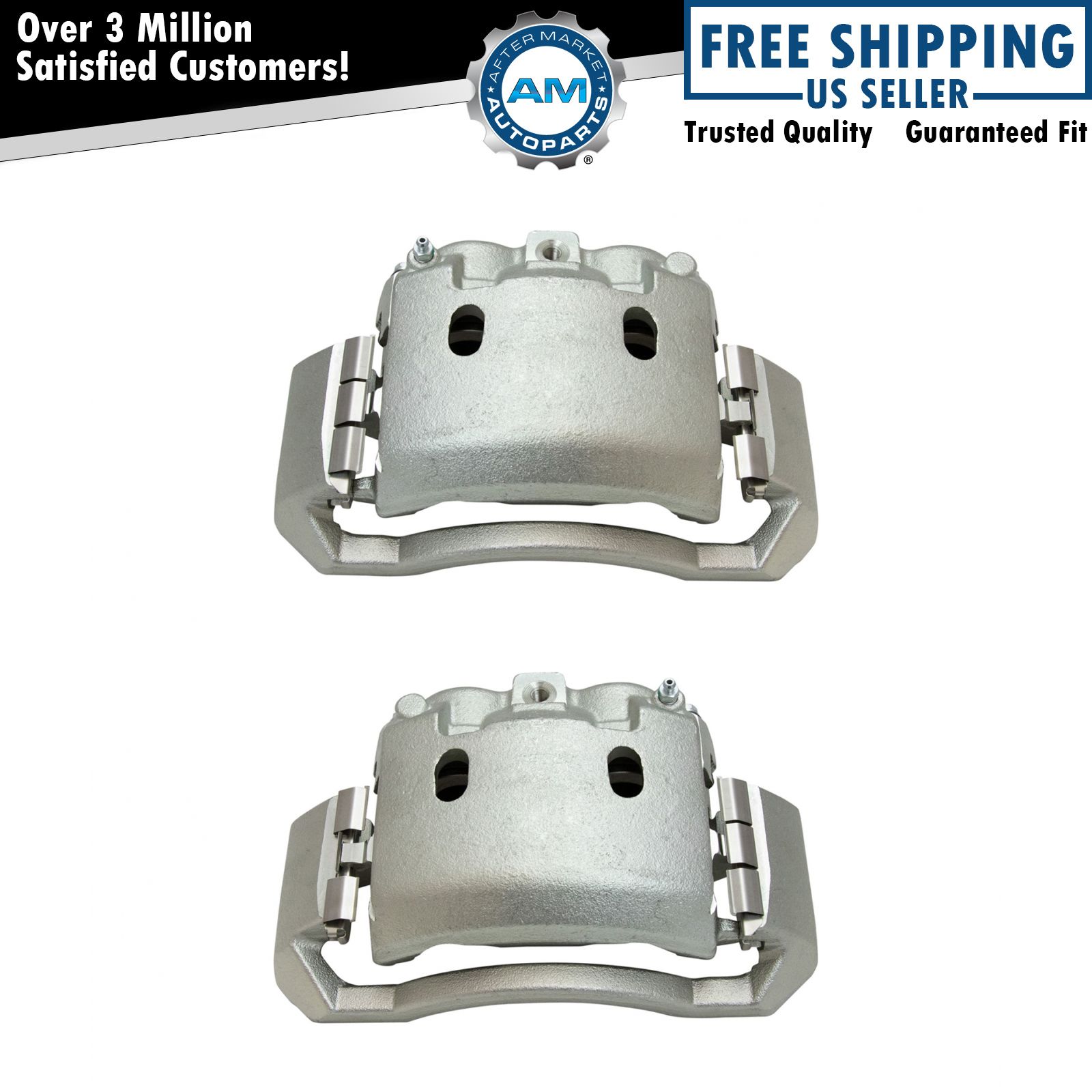 Raybestos Element3 Front Disc Brake Caliper Pair with Brackets LH RH for Dodge