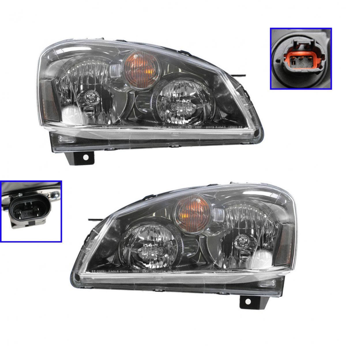 HID Xenon Headlights Headlamps Pair Set for 0506 Nissan Altima eBay