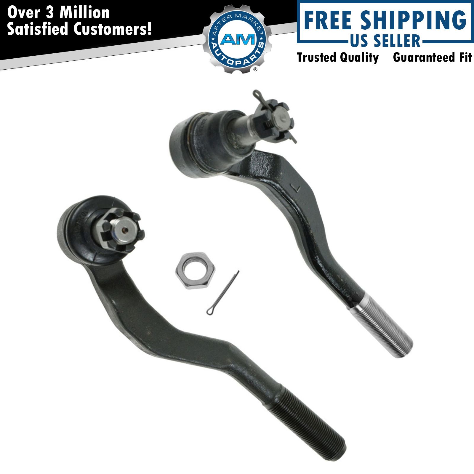 Front Outer Tie Rod End Pair Set for 9504 Toyota Pickup Truck