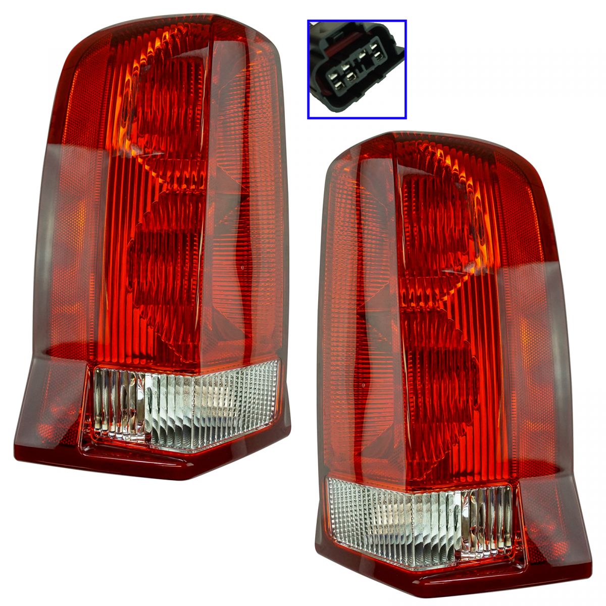 Tail Lights Lamps Left LH & Right RH Pair Set for Cadillac Escalade SUV