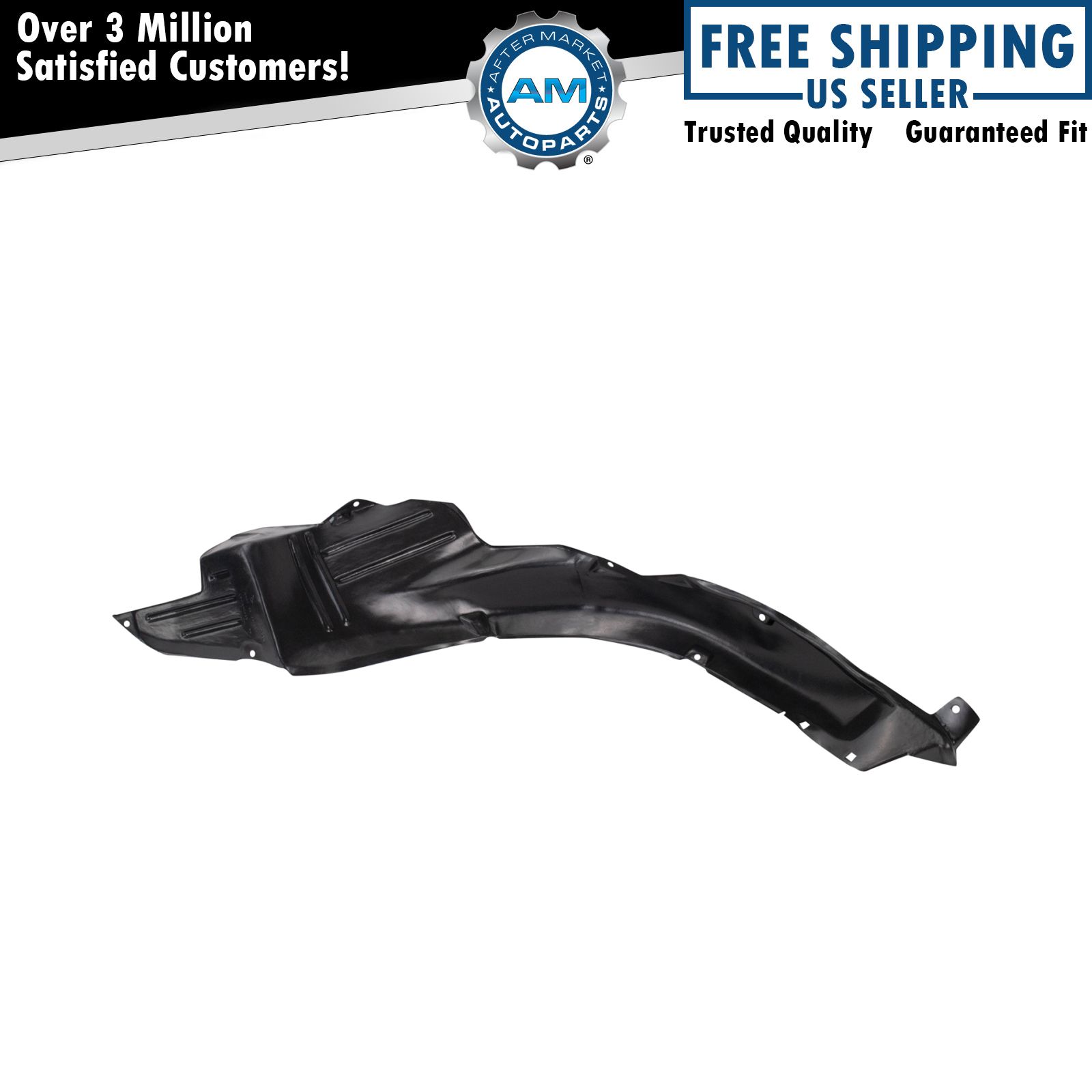 Front Right Inner Fender Liner Black For 2003-2006 Hyundai Accent HY1251106
