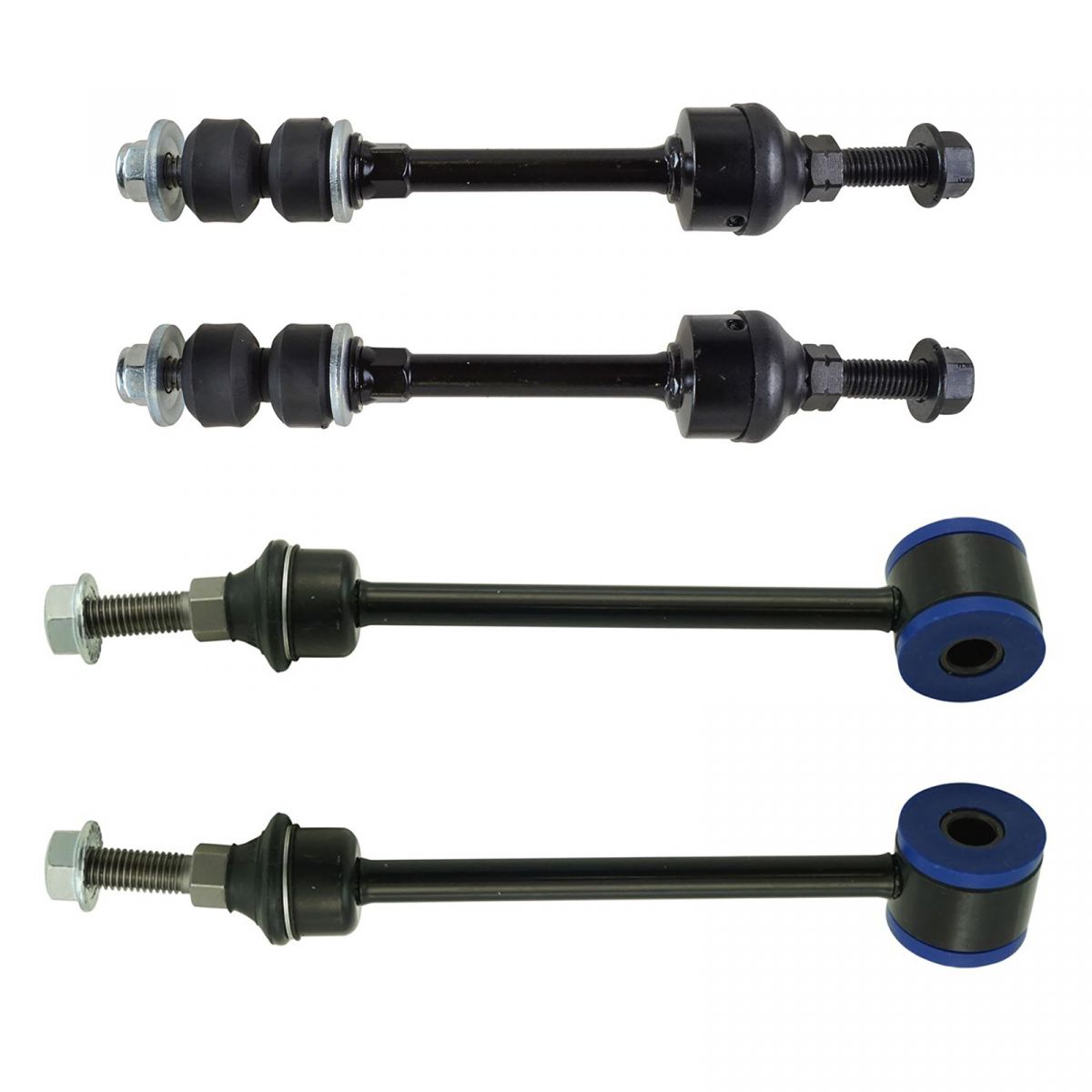 Front Rear Sway Bar Link Suspension Kit Set 4pc for 0407 Dodge Ram