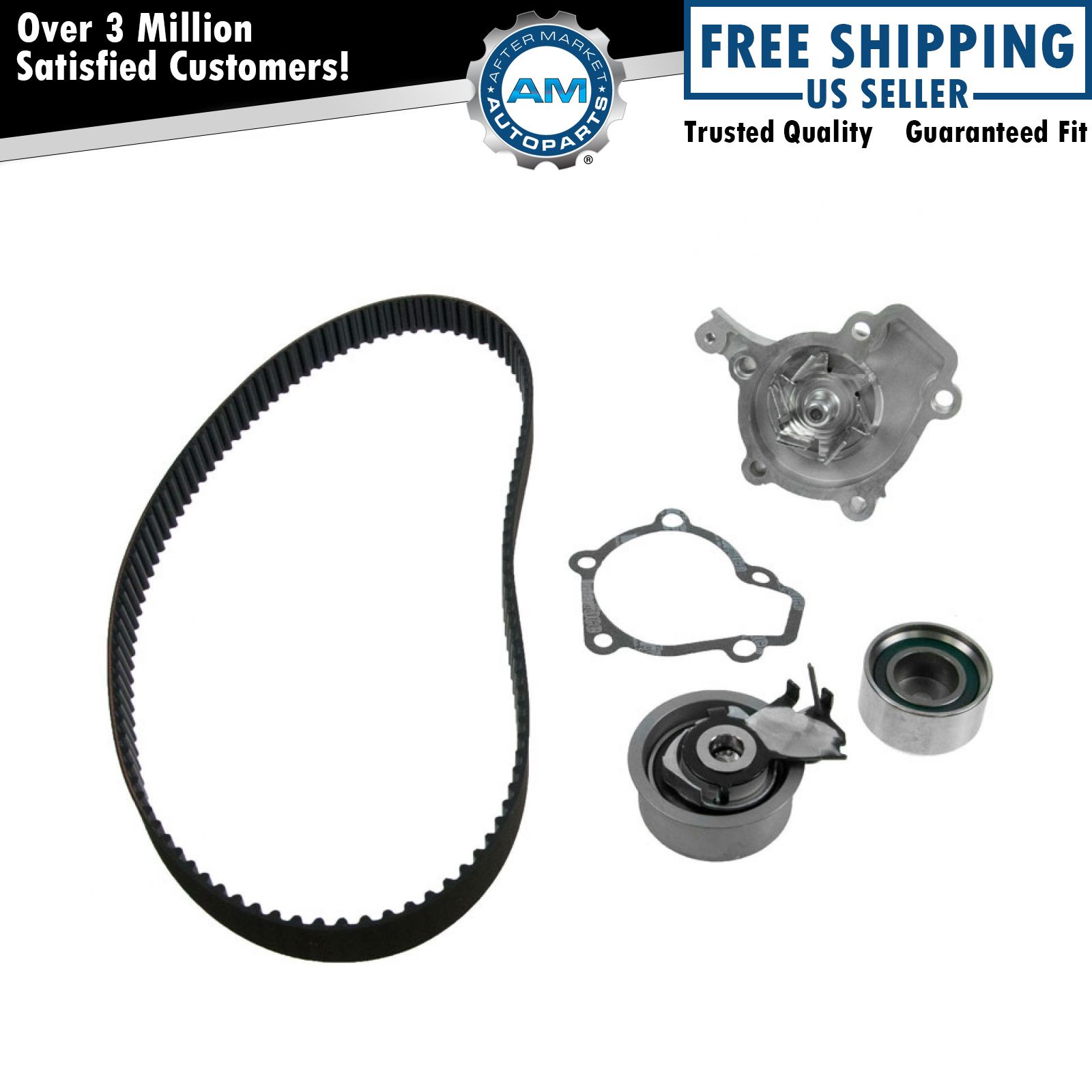GATES TCKWP284A Timing Belt Kit with Water Pump Fits Tucson Elantra Kia