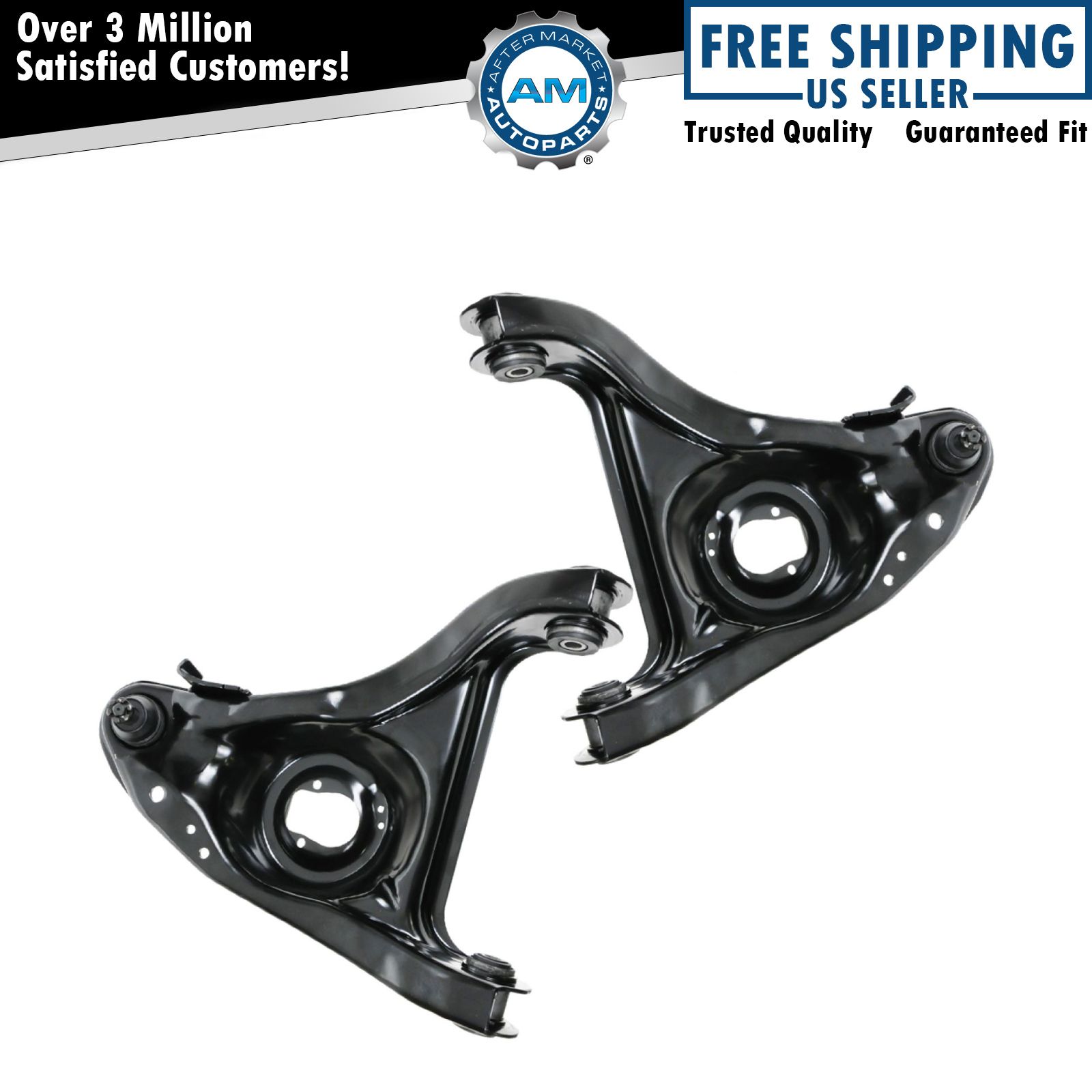 Front Lower Control Arm w/ Ball Joint Pair Set for Buick Cadillac Chevy Pontiac