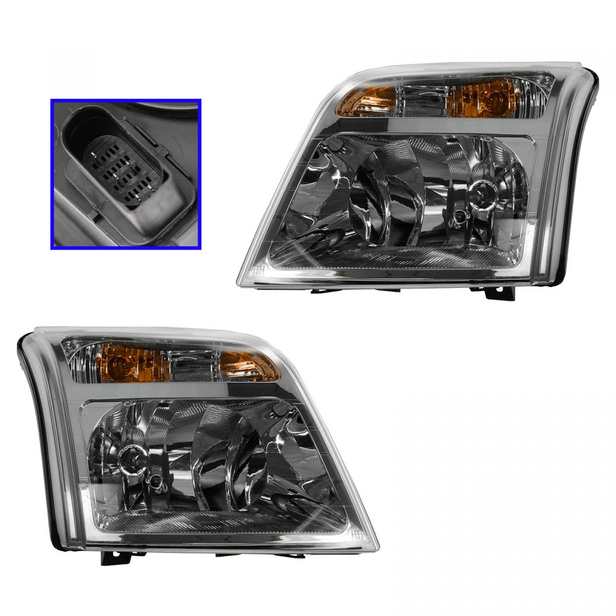 Headlight Headlamp Pair Set for 1013 Ford Transit Connect eBay