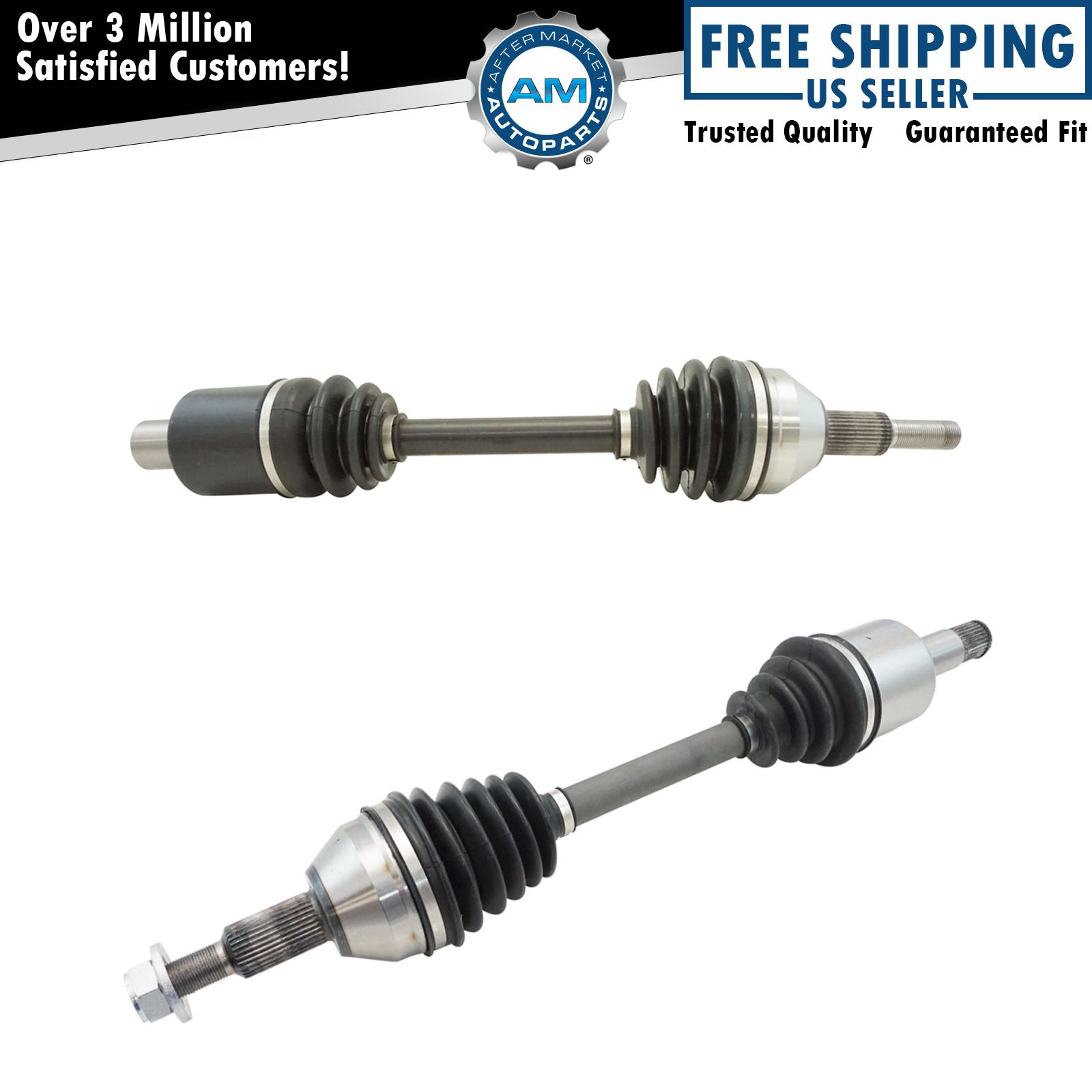 Front CV Axle Shaft Assembly Pair LH & RH Sides for Town & Country Grand Caravan