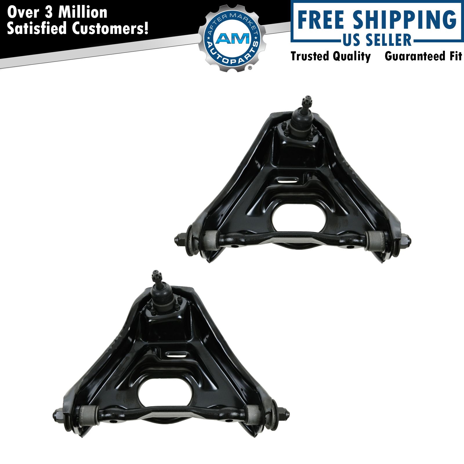 Front Upper Control Arm w/ Ball Joint Driver & Passenger Pair for Buick Chevy