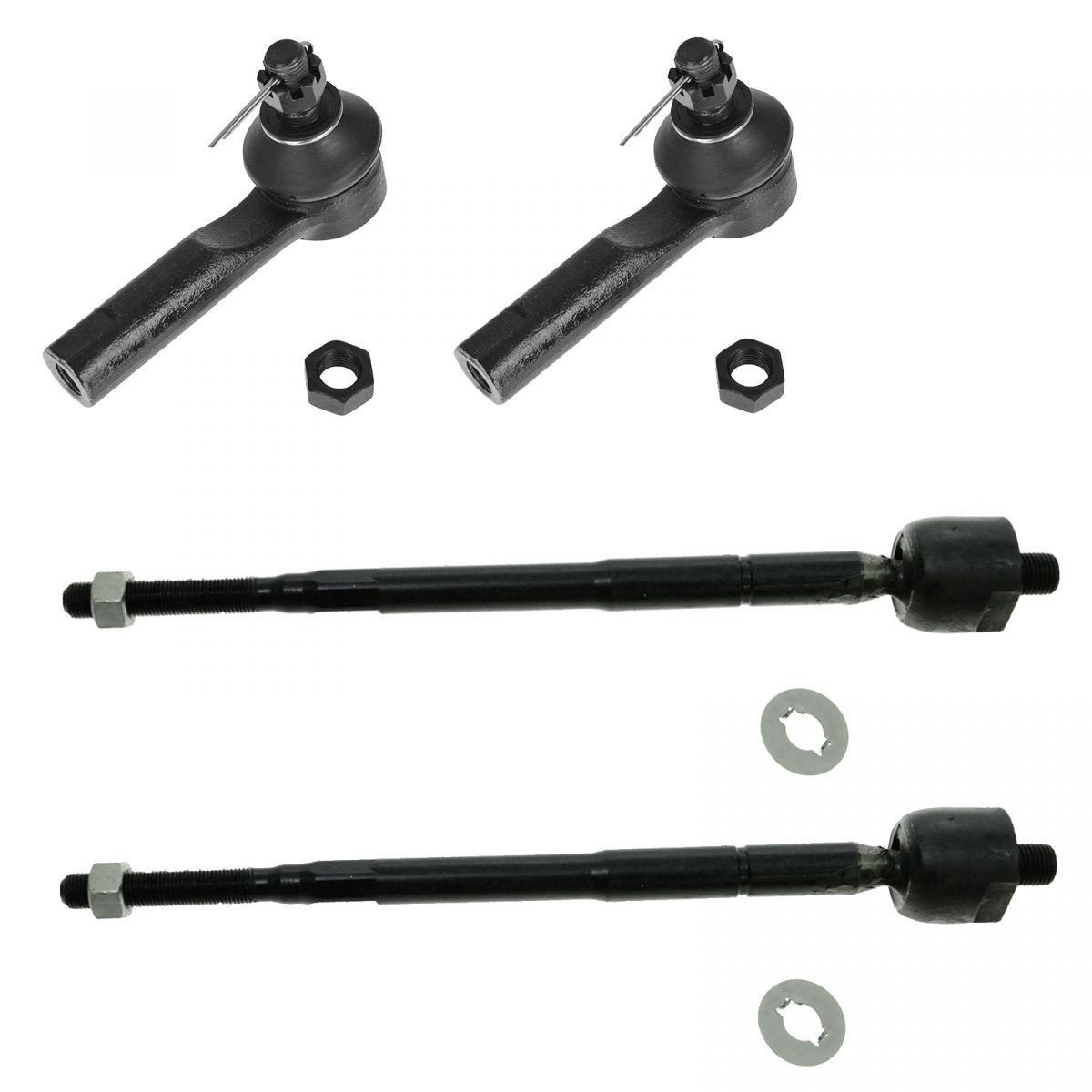 Tie Rod Ends Front Inner Outer Driver & Passenger Set of 4 for Nissan