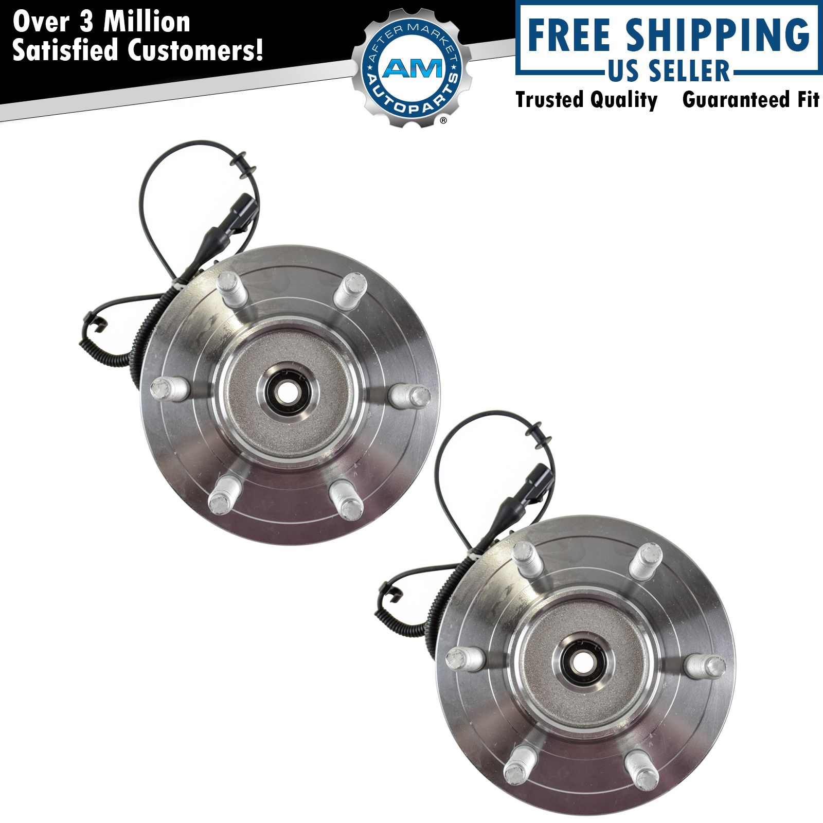 2 Front Wheel Bearing Hub Assembly 4x4 2005 - 2008 Ford F-150 & Lincoln Mark LT