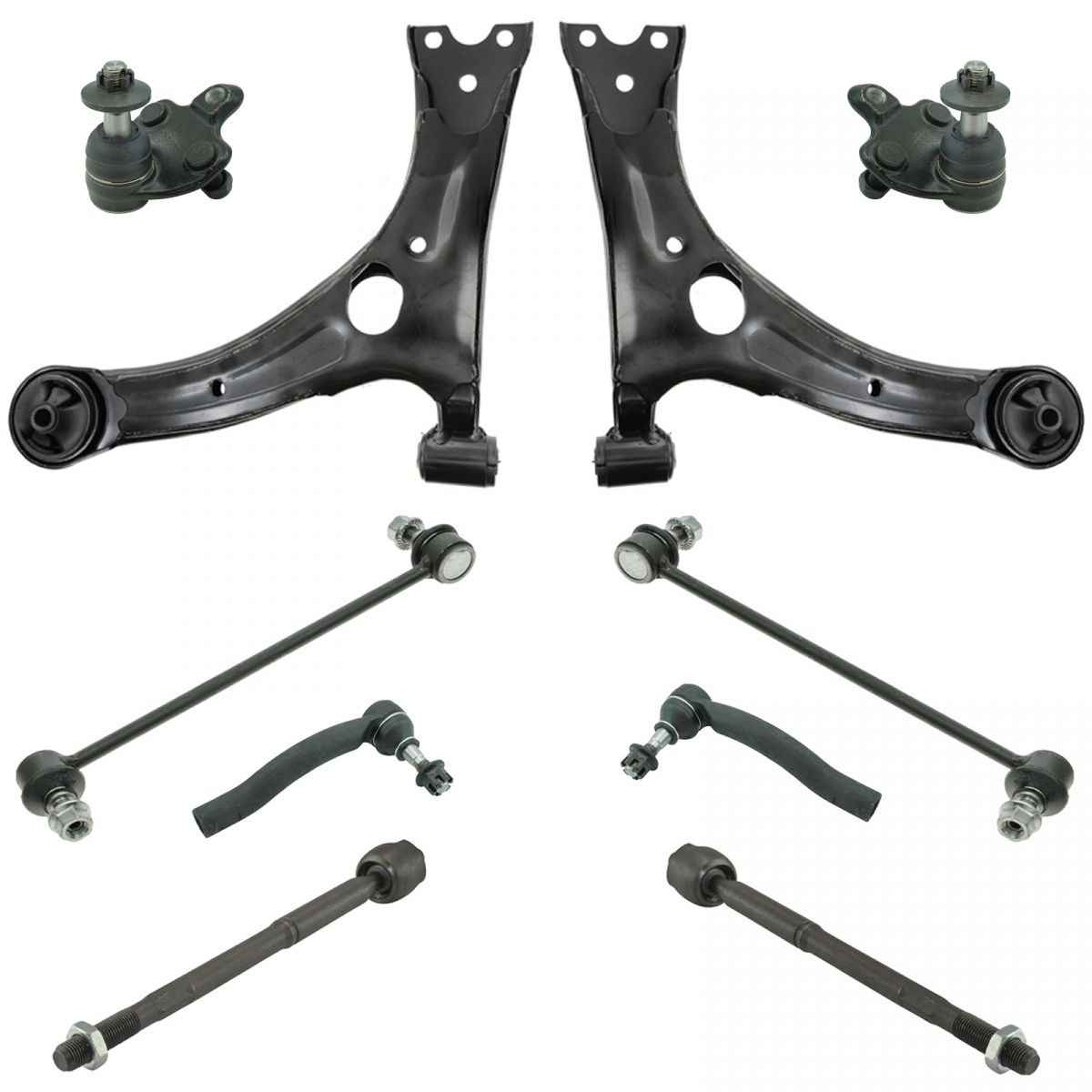 Ball Joint Tie Rod Sway Bar Link Control Arm Front Steering Suspension