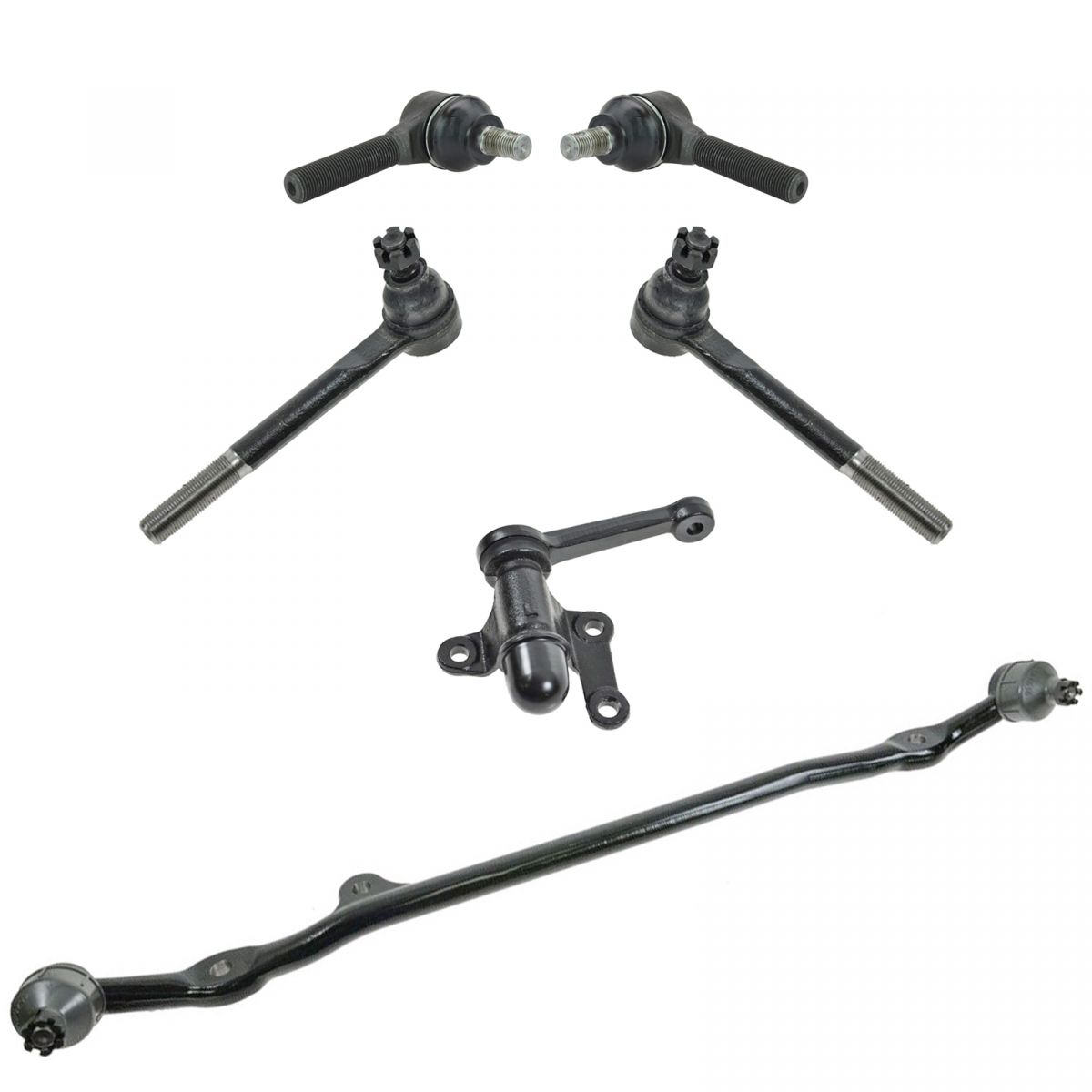 Front Steering Inner Outer Tie Rod End Center Link Idler Arm Kit Set