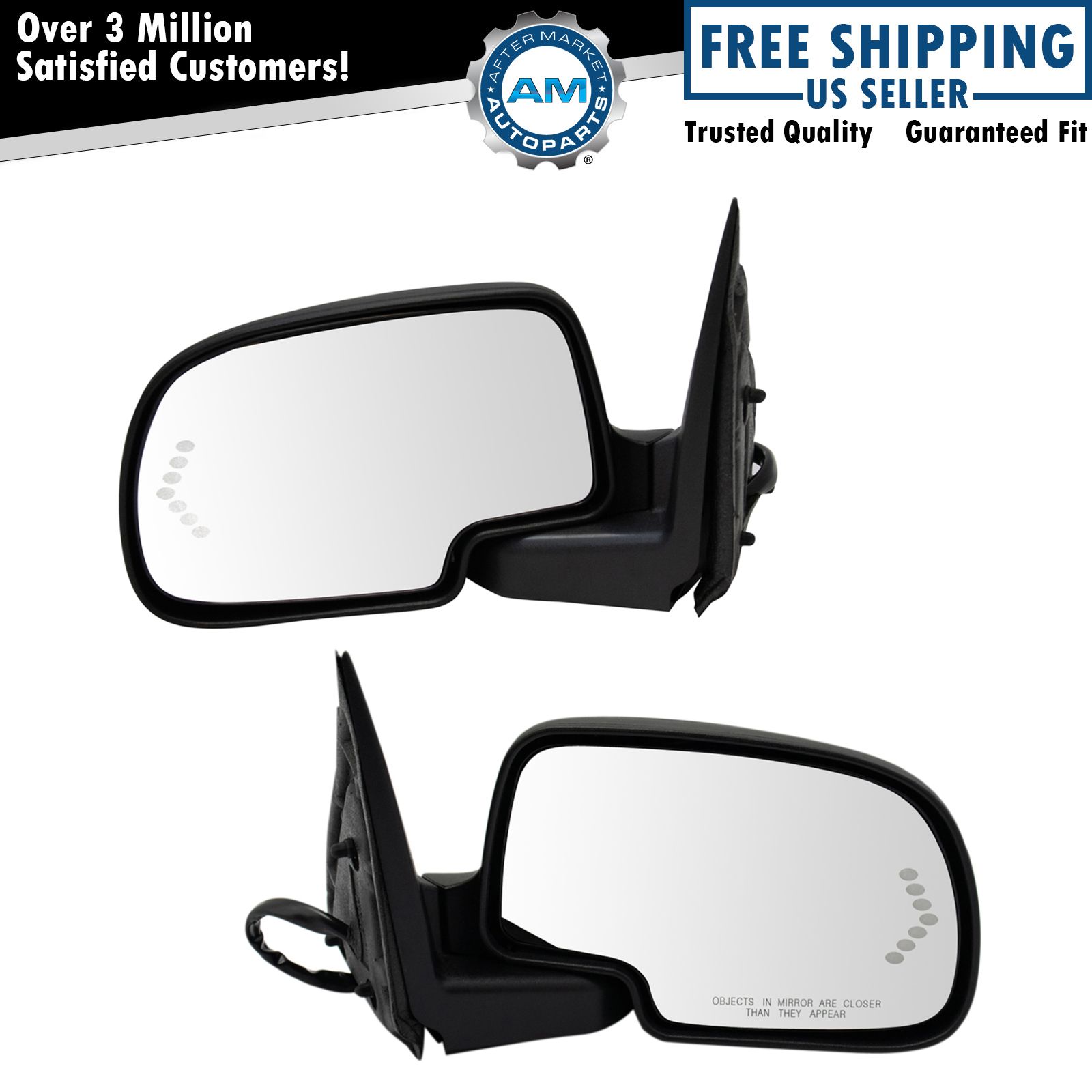 Mirror Power Folding Heated Memory Turn Signal PTM Pair for GM