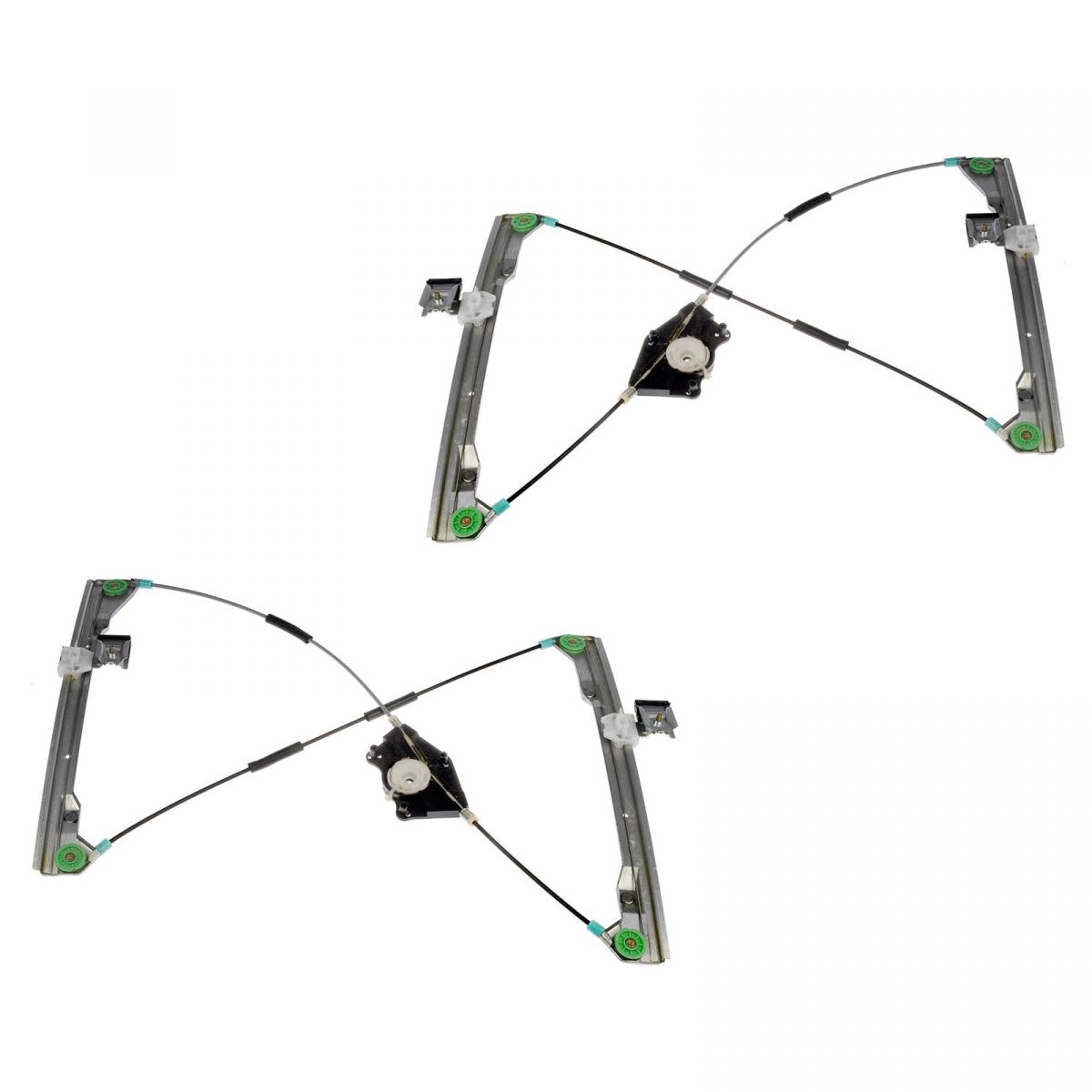 Front Door Power Window Regulators Left & Right Pair Set NEW for 9810