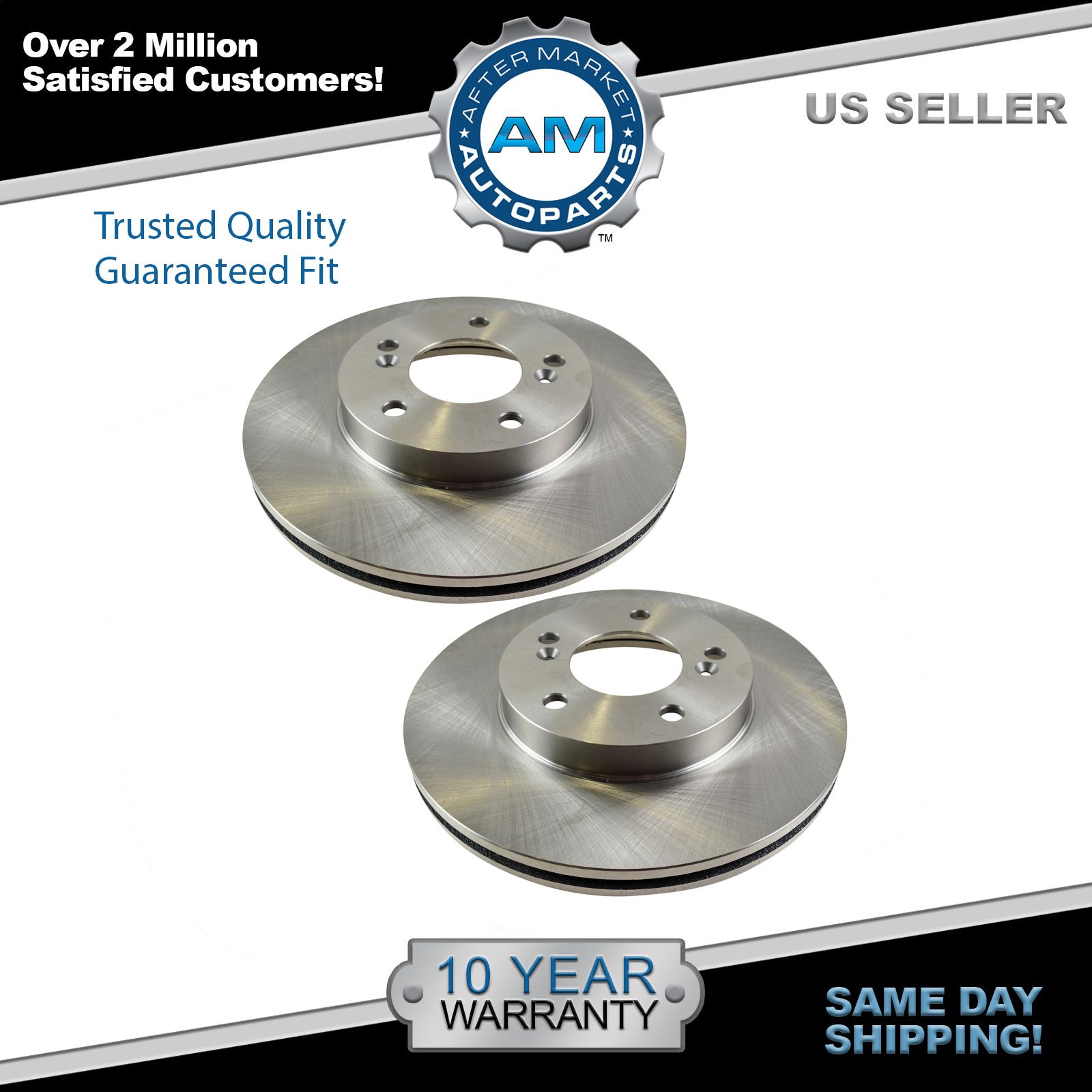 Nakamoto Front Disc Brake Rotor Pair Set for CR-V Prelude Integra TL New