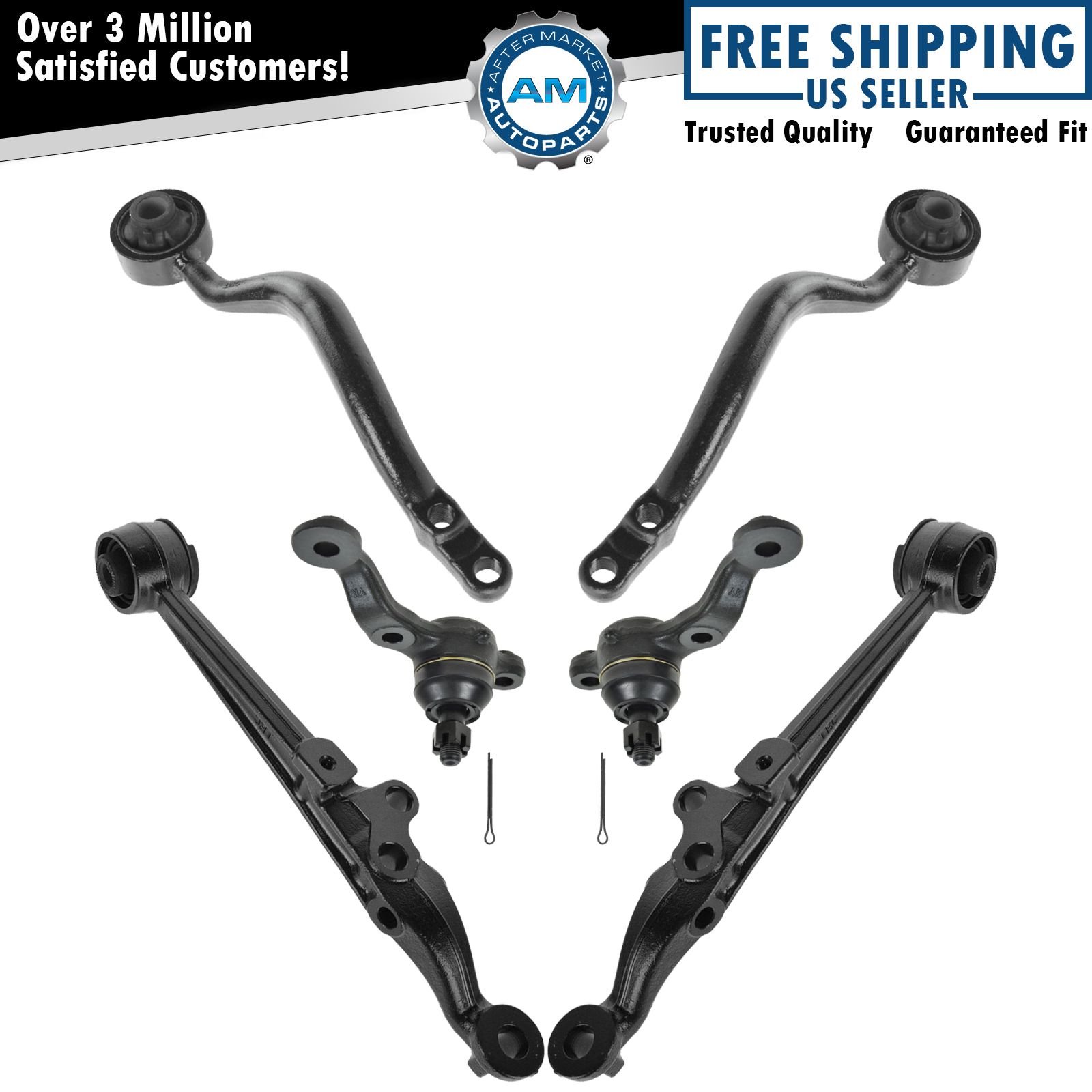 6 Piece Suspension Kit Front Lower Control Arms & Ball Joints for Lexus