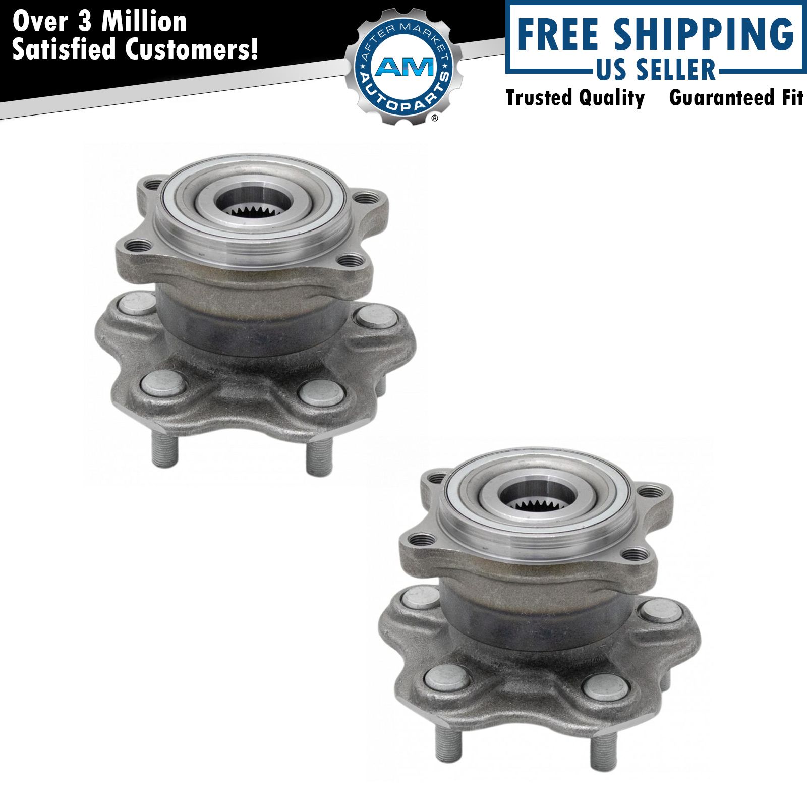 Rear Wheel Hub Bearings Set For 2003-2008 INFINITI FX35