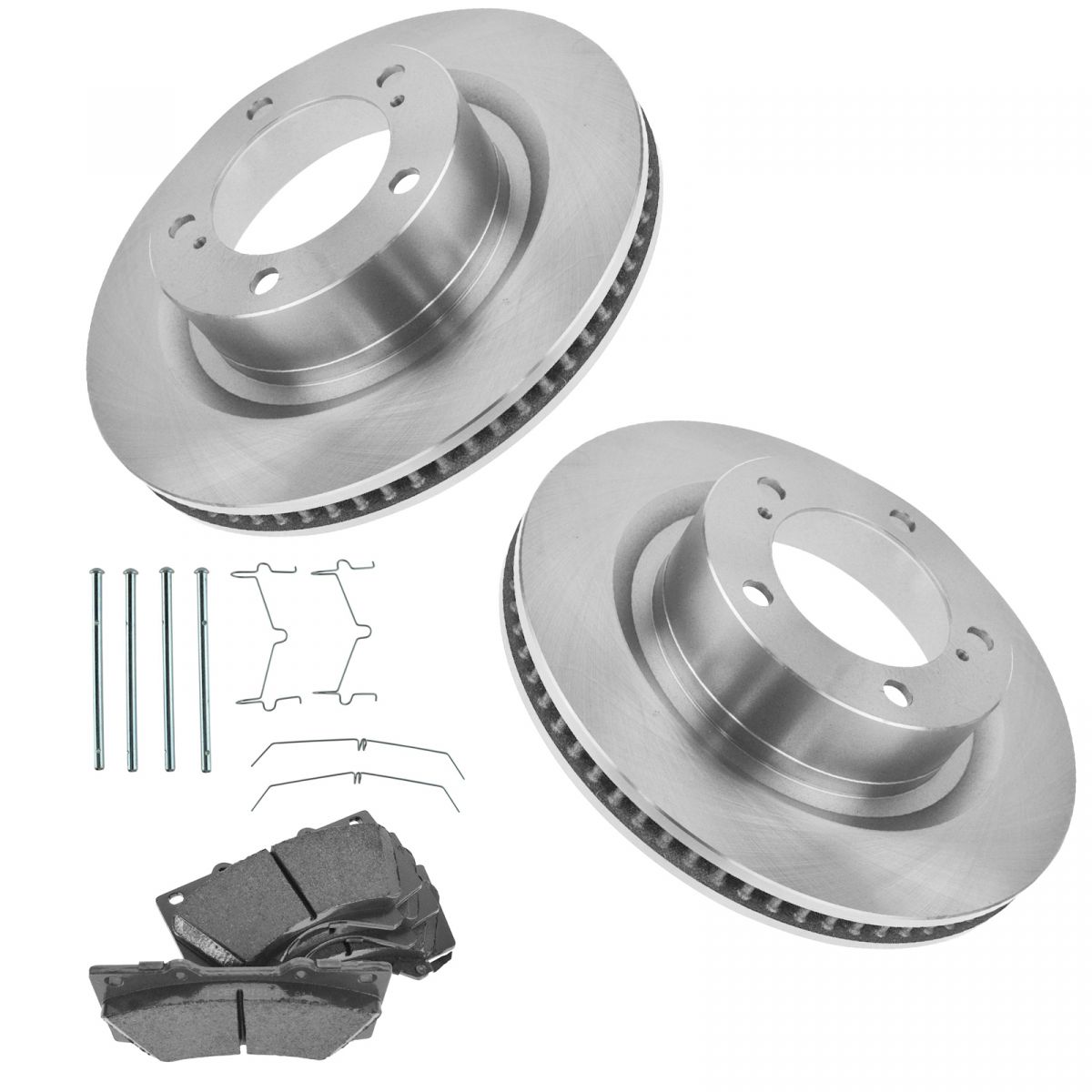 Front Premium Posi Ceramic Disc Brake Pads & Rotor Kit for Toyota Sequoia Tundra Auto Parts ...