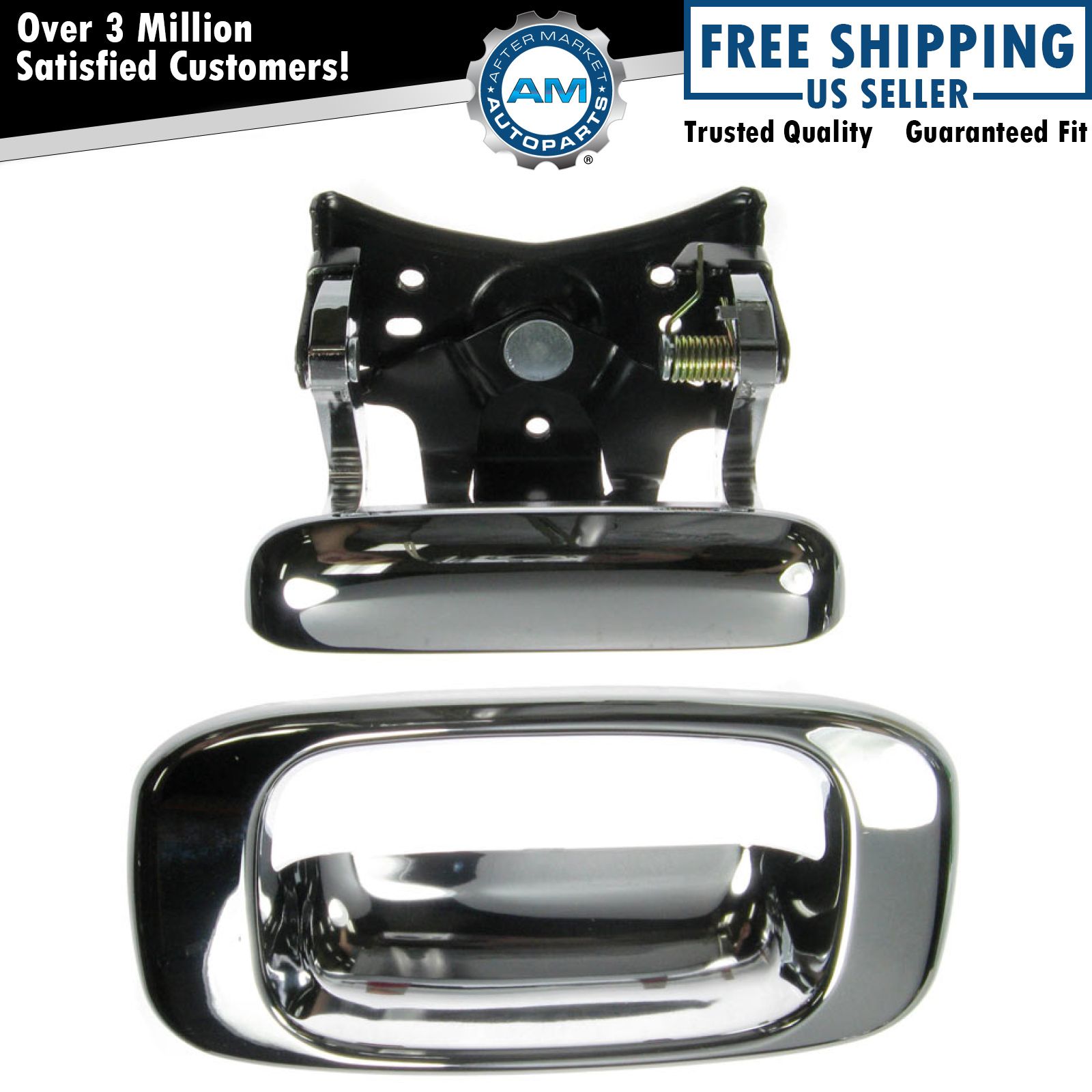 Chrome Tailgate Tail Gate Handle & Bezel for 9907 Chevy Silverado