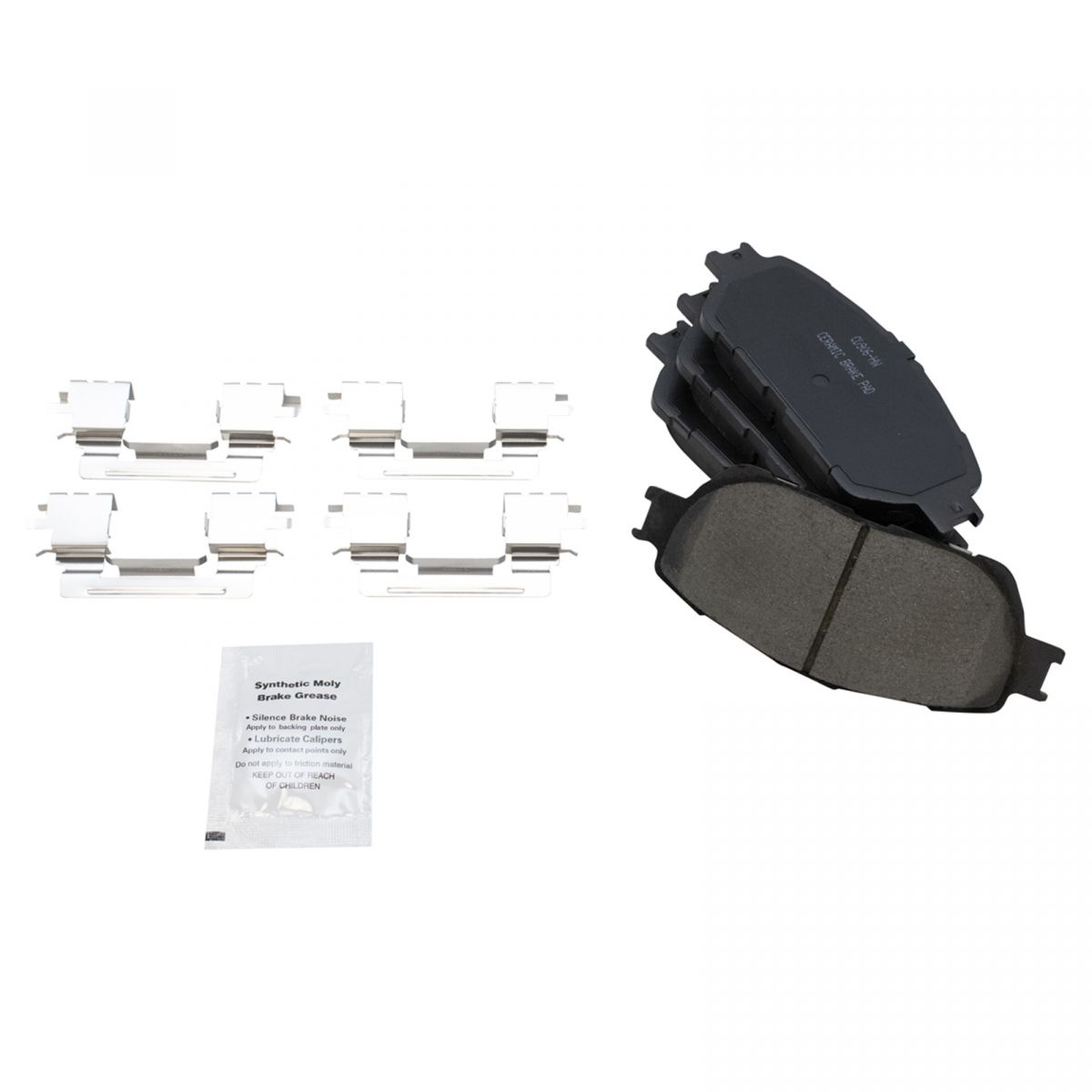 Front & Rear Premium Posi Ceramic Disc Brake Pad Set For Toyota Sienna 