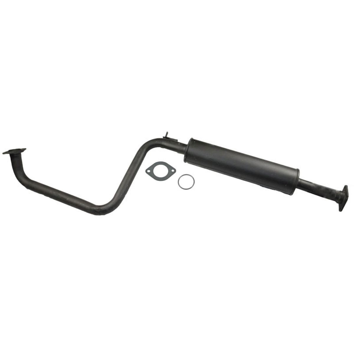 Intermediate Exhaust Pipe Resonator with Gaskets For 00-02 Nissan