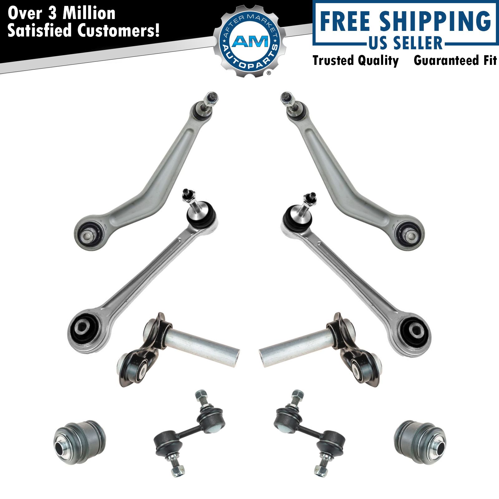 Rear Control Arms Ball Joints Sway Suspension Kit for BMW E39 M5 5 Series