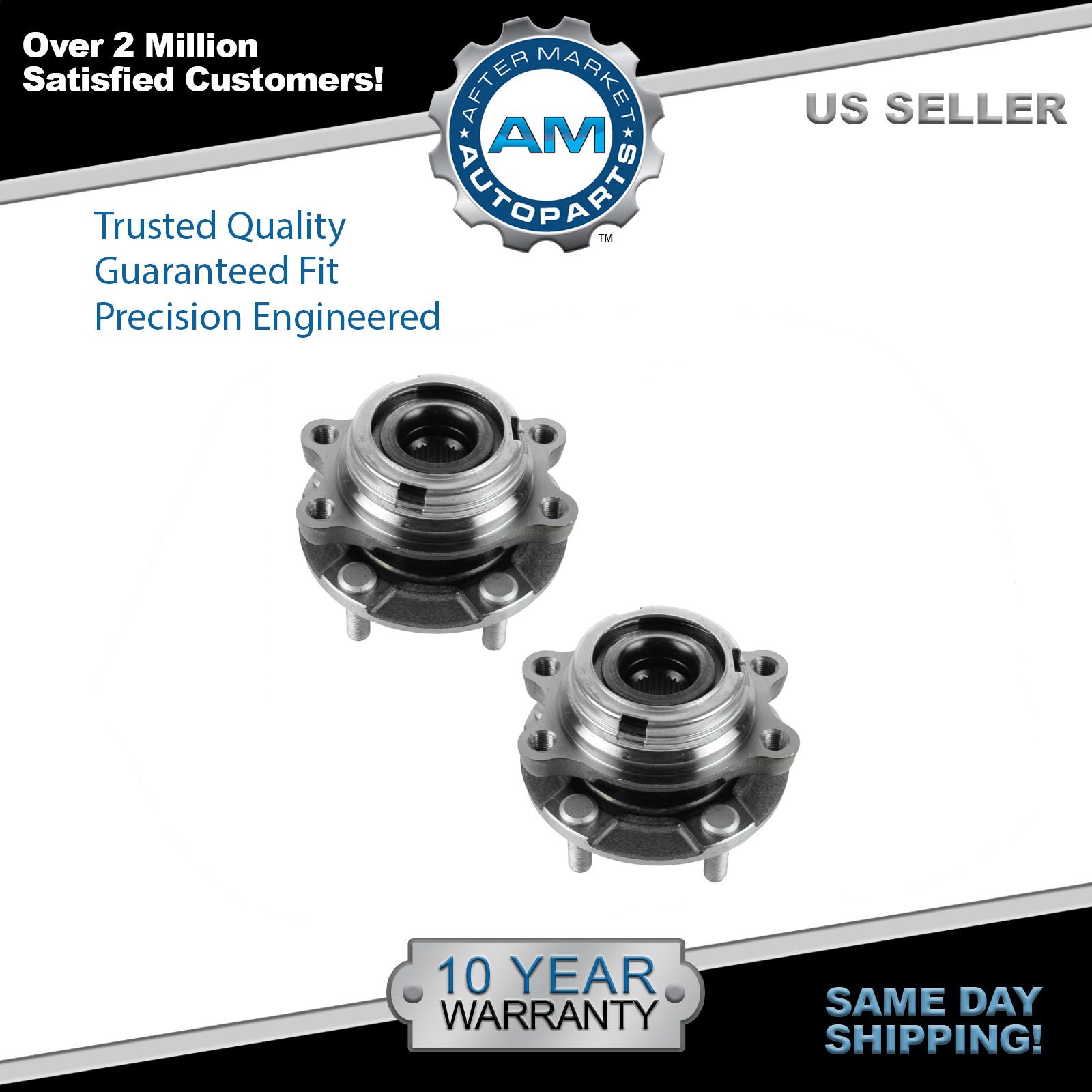 M37 G35 FX50 FX45 AWD Models Only Q50 G25 Q70 Wheel Hub /& Bearing Assembly for Infiniti EX35 M35 Front Driver or Passenger Side HA590125 M45 QX50 G37 FX35 M56 QX70