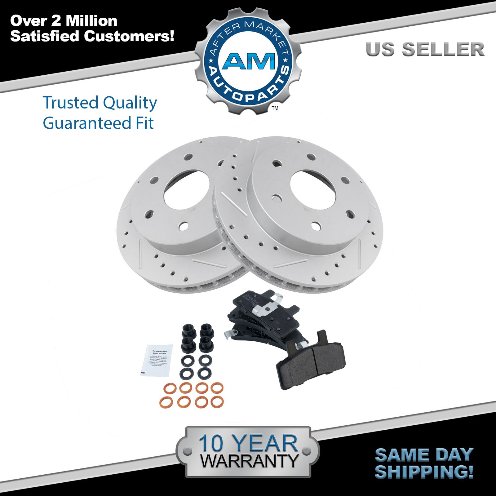 Performance Rotor & Metallic Brake Pad Front Set for Chevy GMC eBay