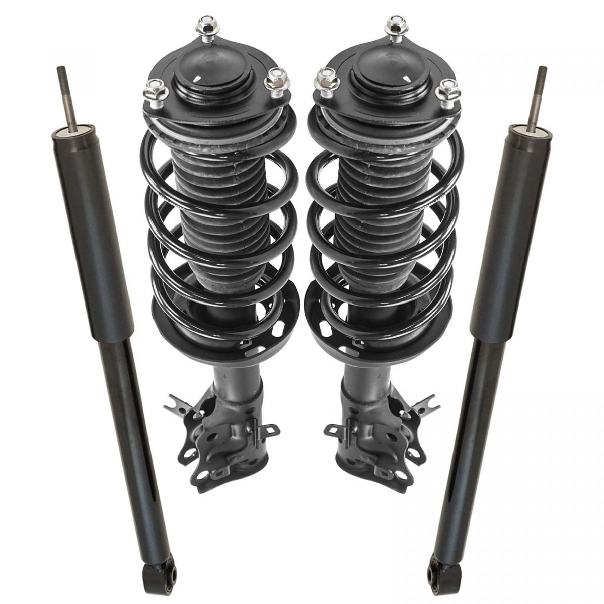 4 Piece Front & Rear Shock Absorber w/ Strut Assembly Kit for Honda