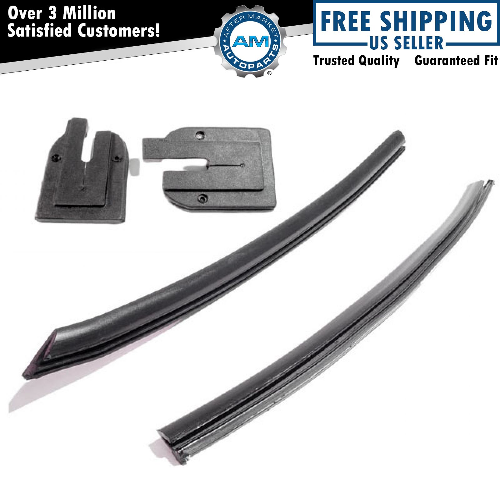 Quarter Window Door Lock Pillar Seals for 64-65 Buick Chevy Pontiac Oldsmobile