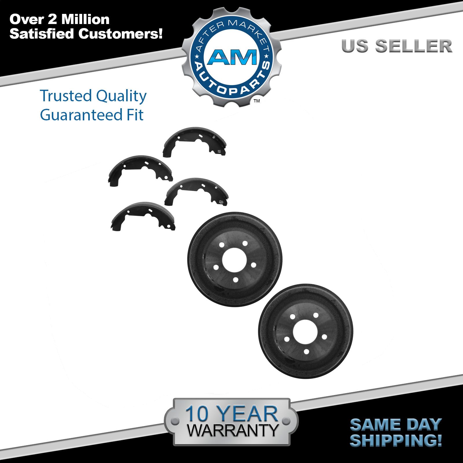 2006 For Saturn Vue Rear Drum Brake Shoes Set Both Left and Right with 2 Years Manufacturer Warranty