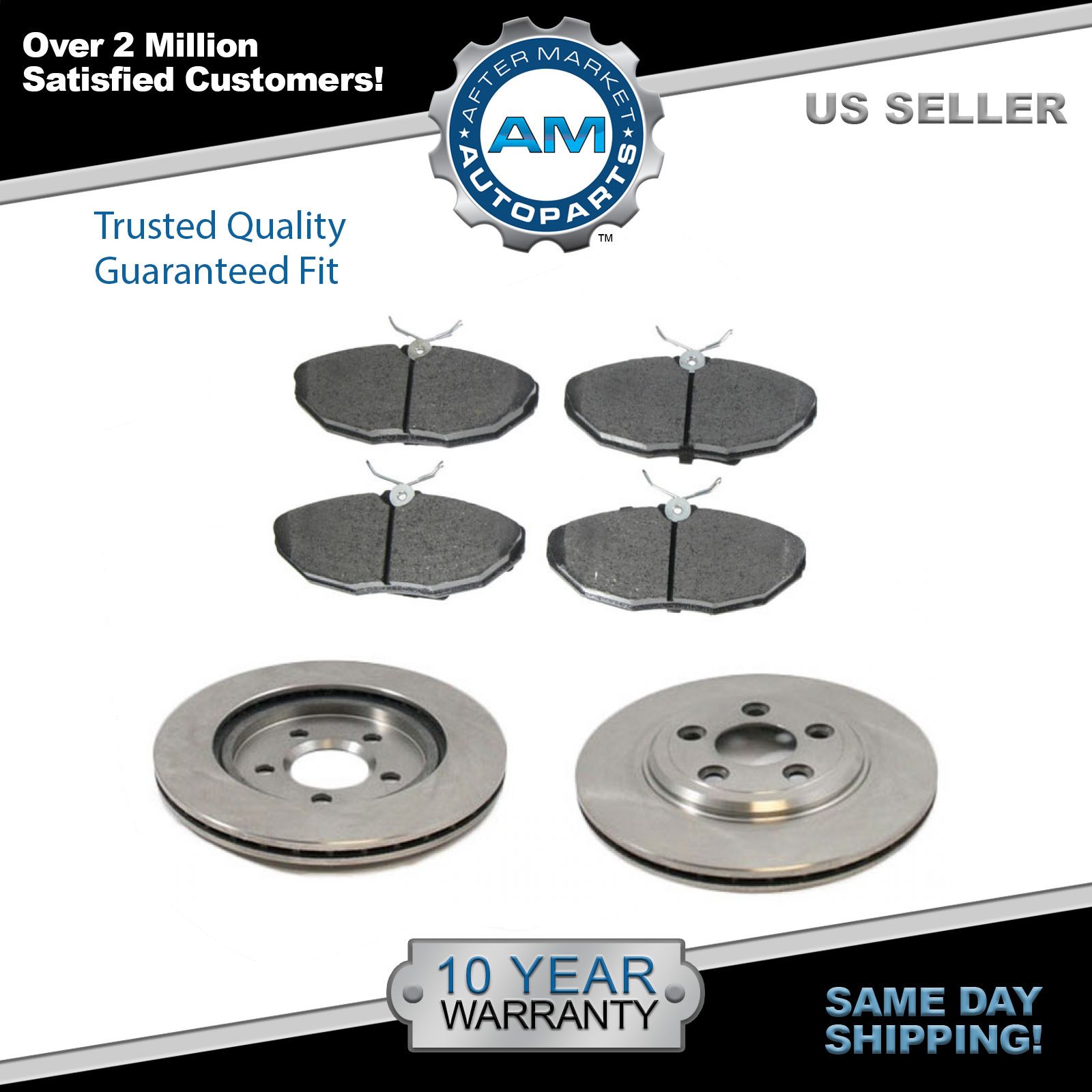 Disc Brake Pad Rotor Rear Kit Set For Lincoln Ls Jaguar S Type Thunderbird Ebay