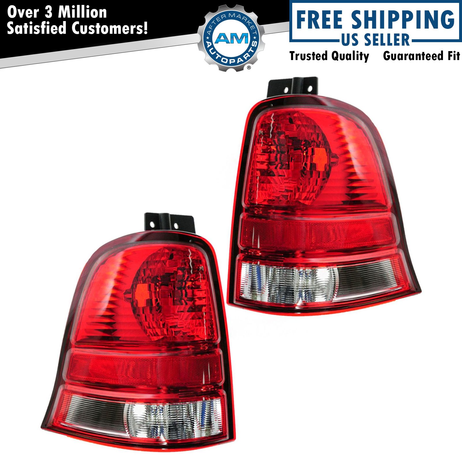 Tail Lights Set For 2004-2007 Ford Freestar FO2800183 FO2801183