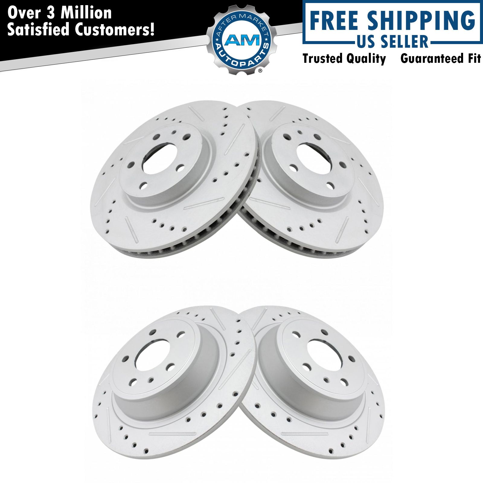 <b>4 Piece Performance Brake Rotor Set</b>