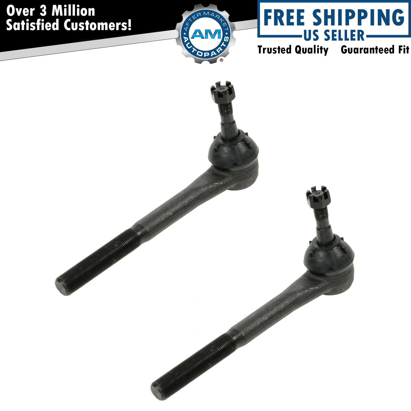 Outer Tie Rod End Pair Set Left LH & Right RH for Cadillac Chevy GMC Pickup