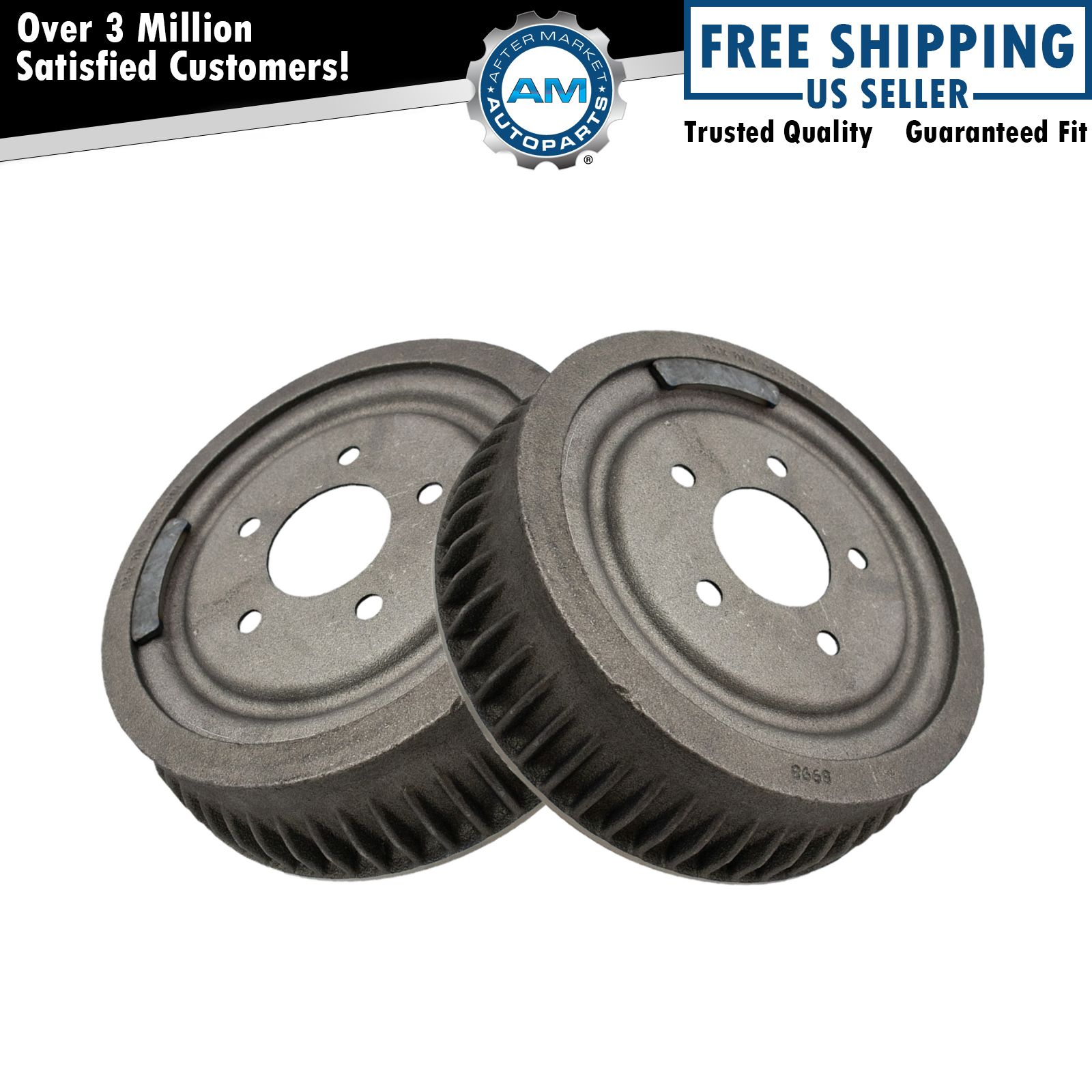 11" Brake Drum Driver & Passenger Side Pair for Chevy C1500 Truck SUV New