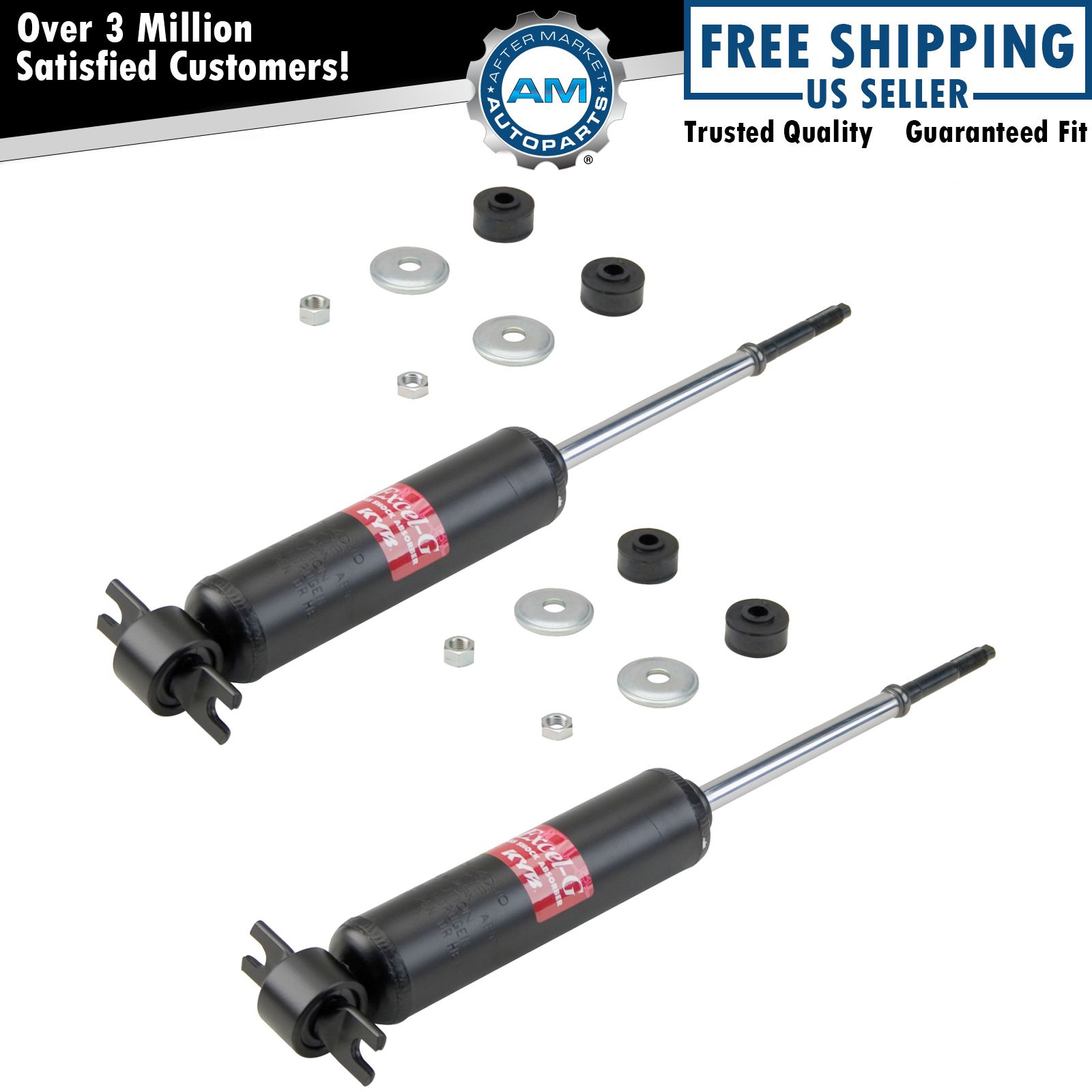 KYB Excel-G 343128 Front Shock Absorber LH & RH Pair Set of 2 for Ford GM New