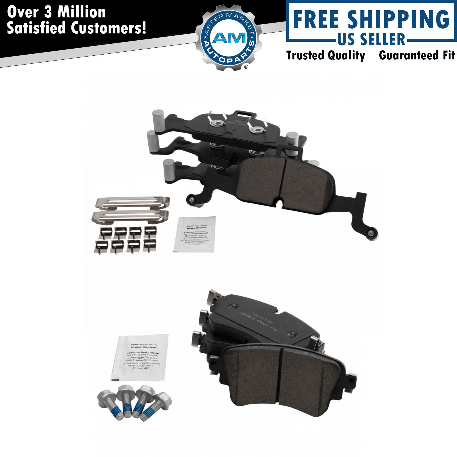 Front & Rear Ceramic Disc Brake Pad Kit for Audi A4 A5 Q5 New