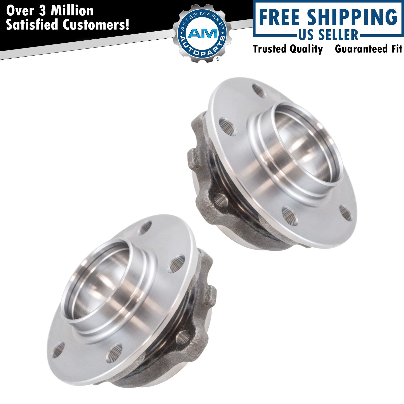 Front Wheel Bearing & Hub Assembly LH RH Pair for BMW 5 6 7 Series Alpina Active