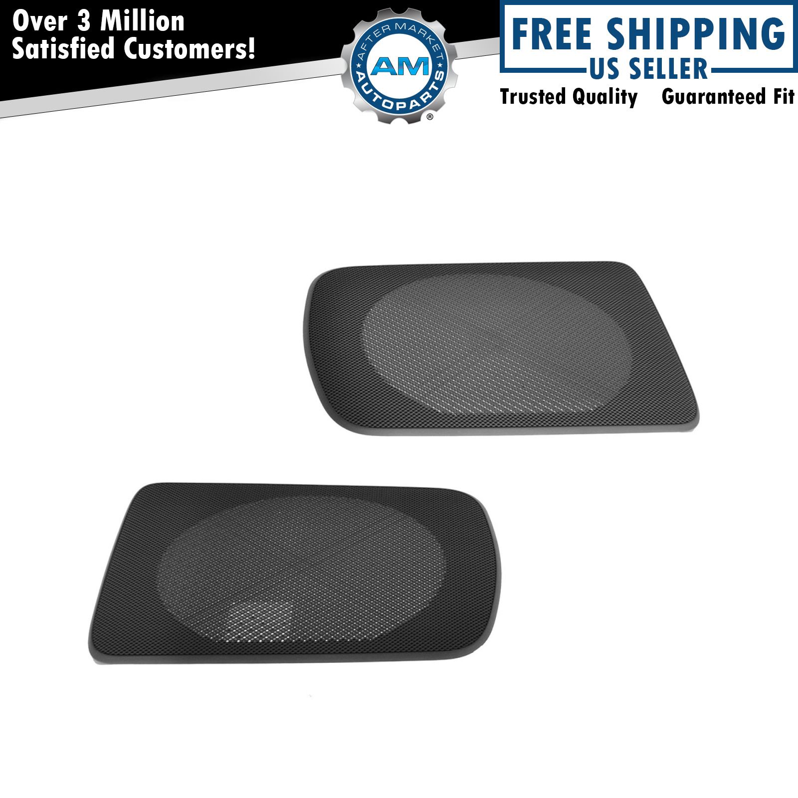 TOYOTA Speaker Grille Cover Gray Replacement Rear Pair for 02-06 Toyota Camry